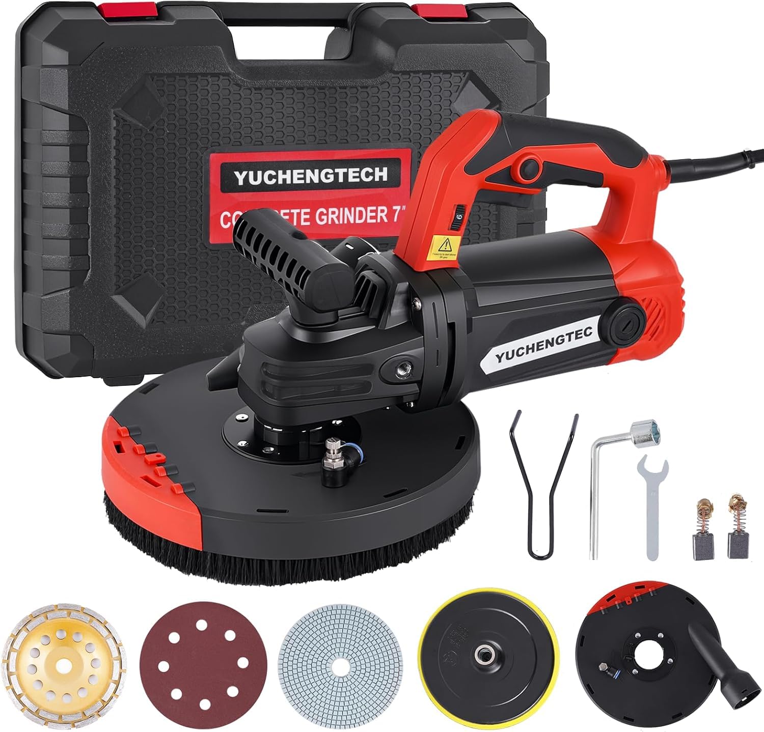 Photo 1 of YUCHENGTECH 7-Inch Concrete Grinder with Dust Collector