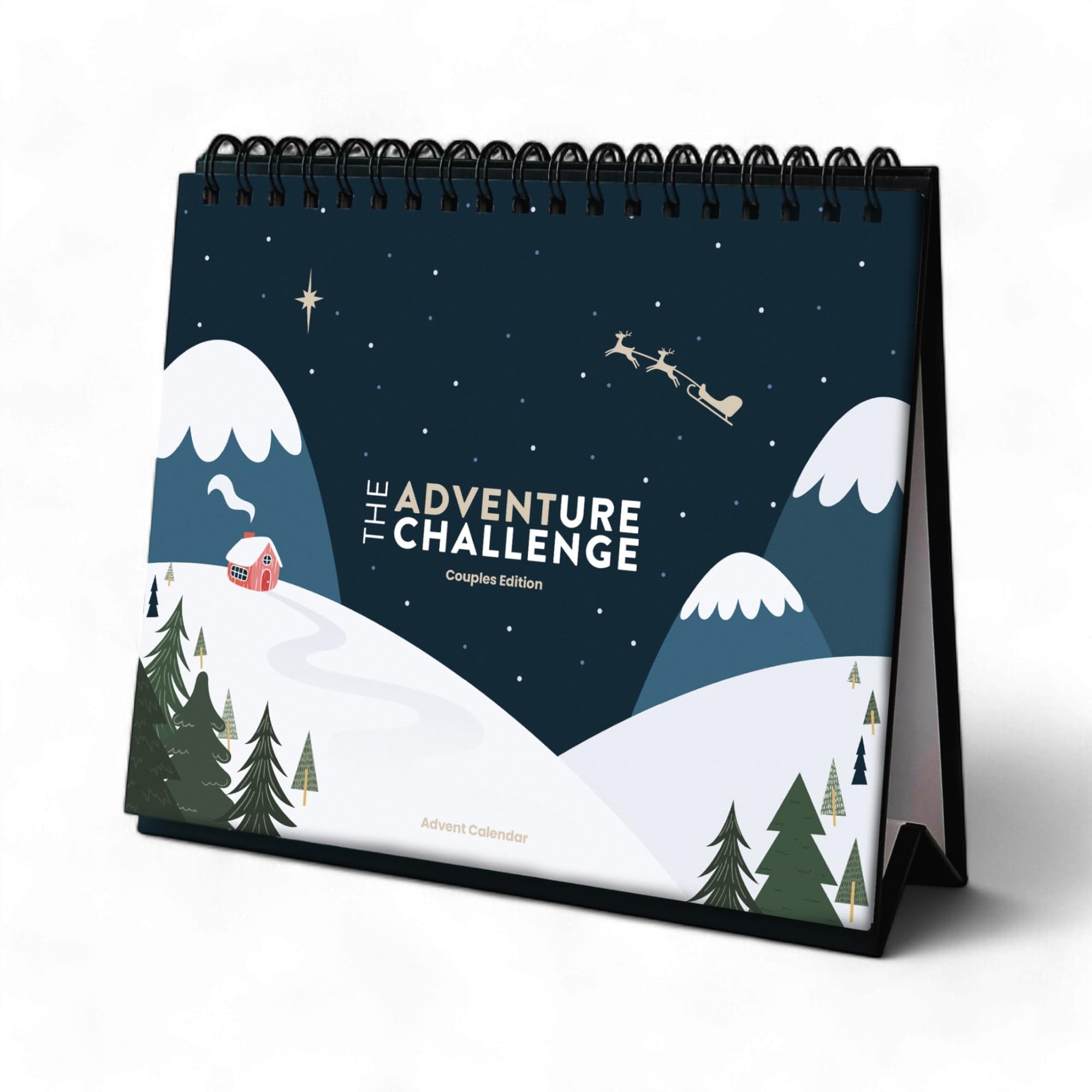 The Adventure Challenge Couples Holiday Scratch-Off Book – 12 Romantic Christmas-Themed Activities for Couples, Fun Advent-Style Calendar Alternative