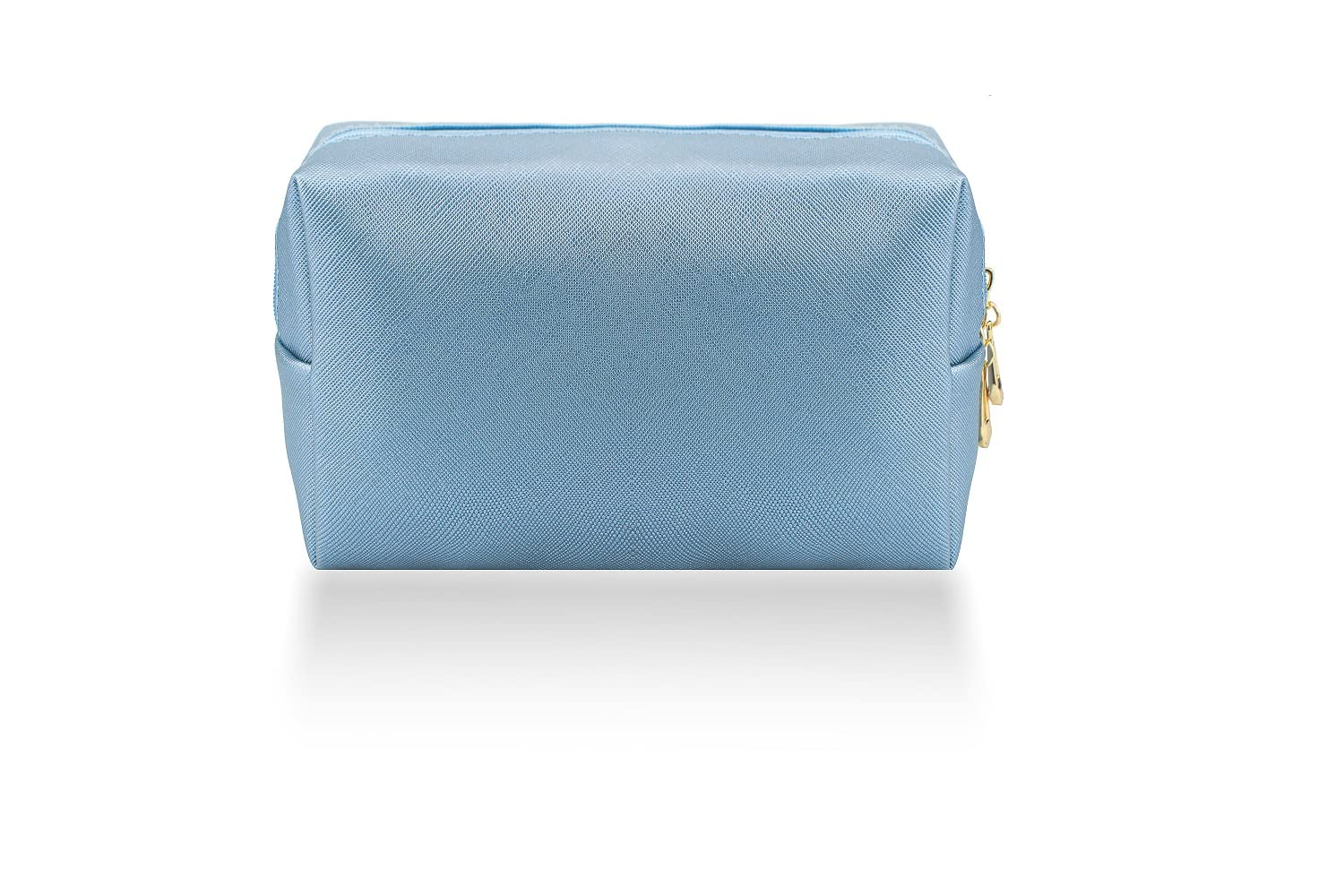 Kososuru Small Makeup Bag Portable Cosmetic Bag for Women Makeup Pouch Waterproof Toiletry Bag for Travel (Blue, Normal)