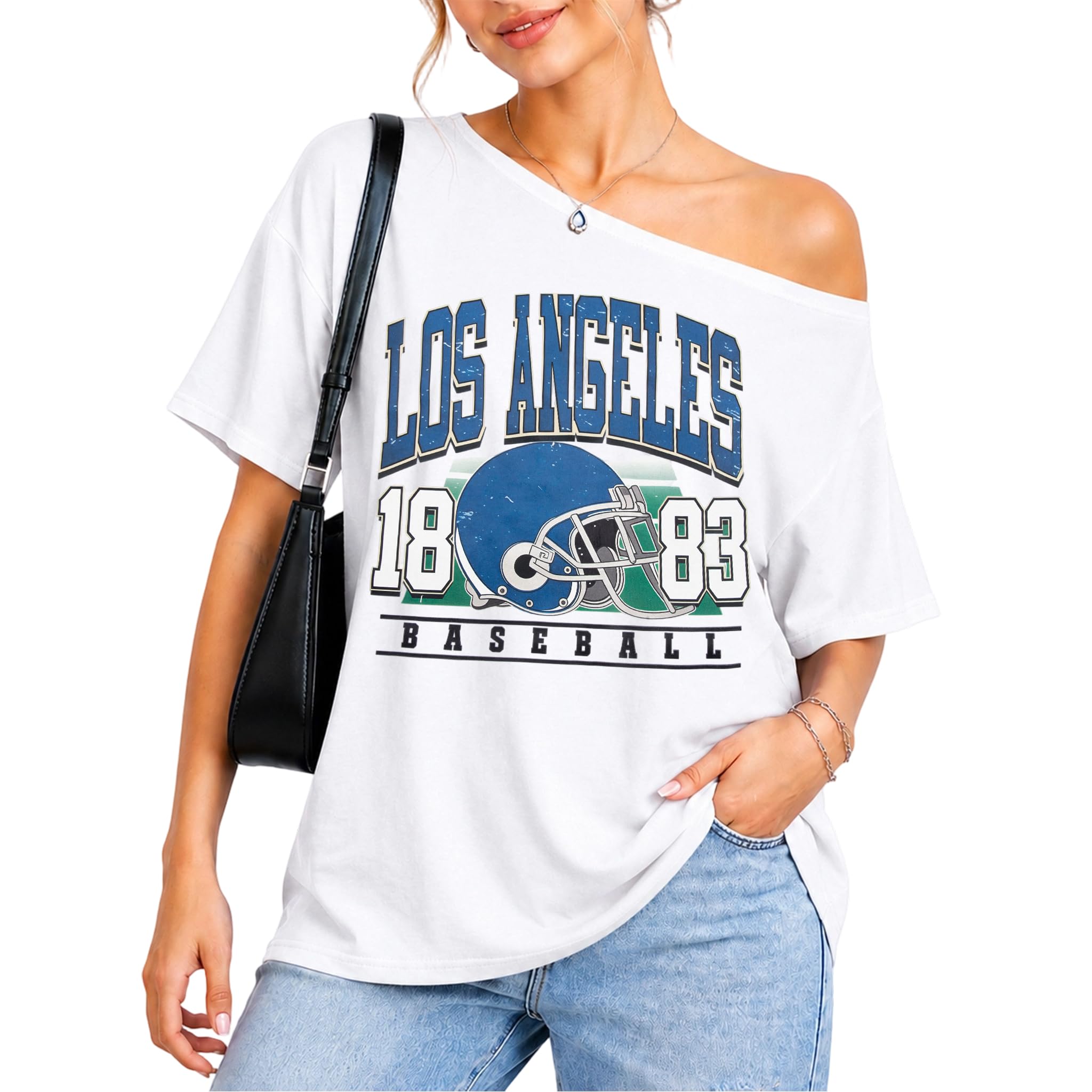 Baseball Shirt Women Graphic Baseball Jersey Casual Game Day T-Shirt