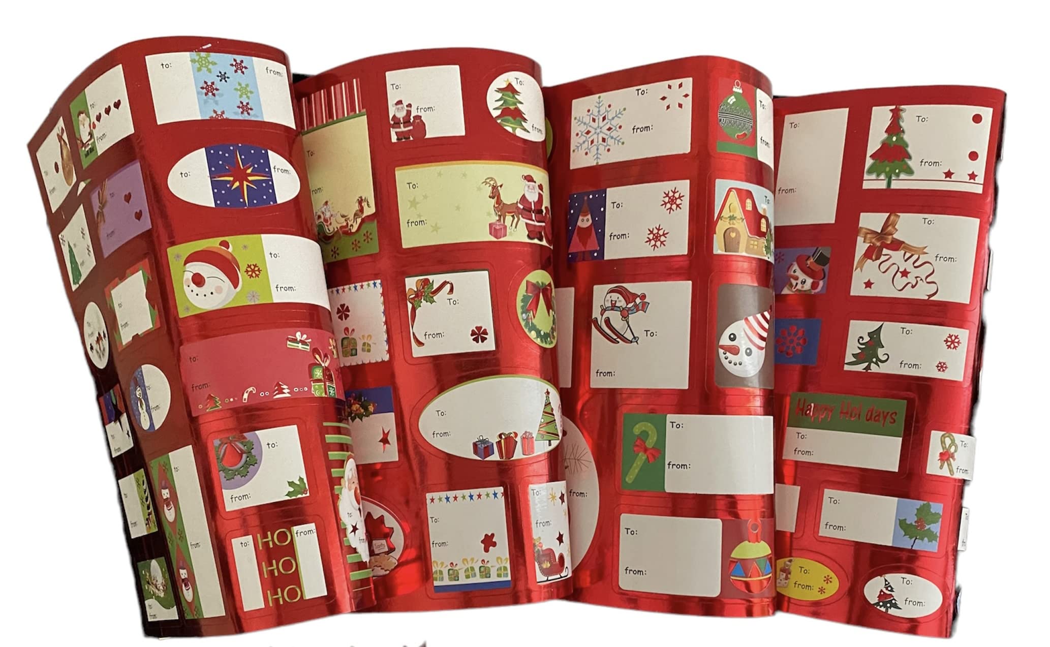 GMM Pack of 120 Christmas Adhesive Labels