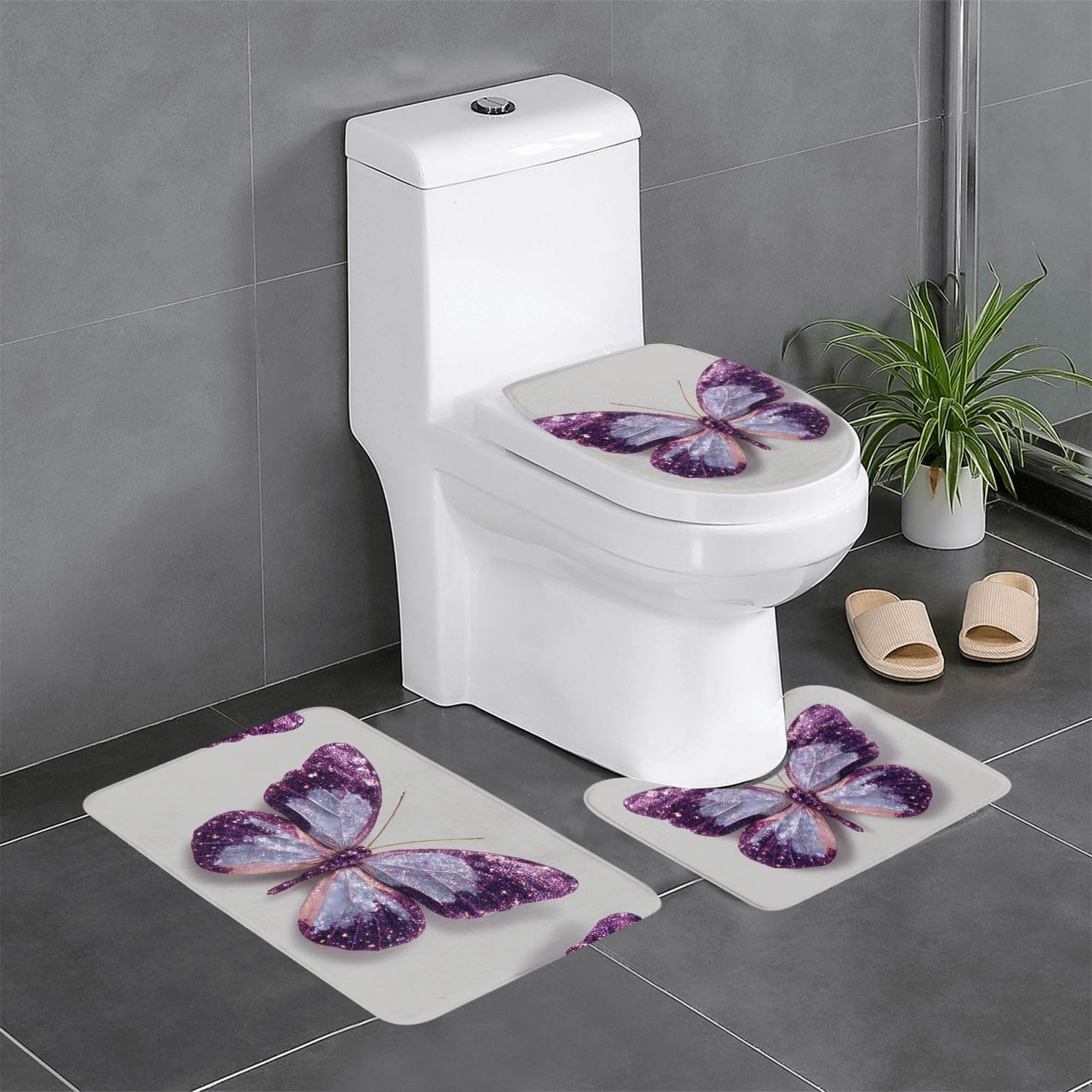 Tapis de salle de bain antidérapants 61x40,6 cm WHJDPP rectangulaire U O