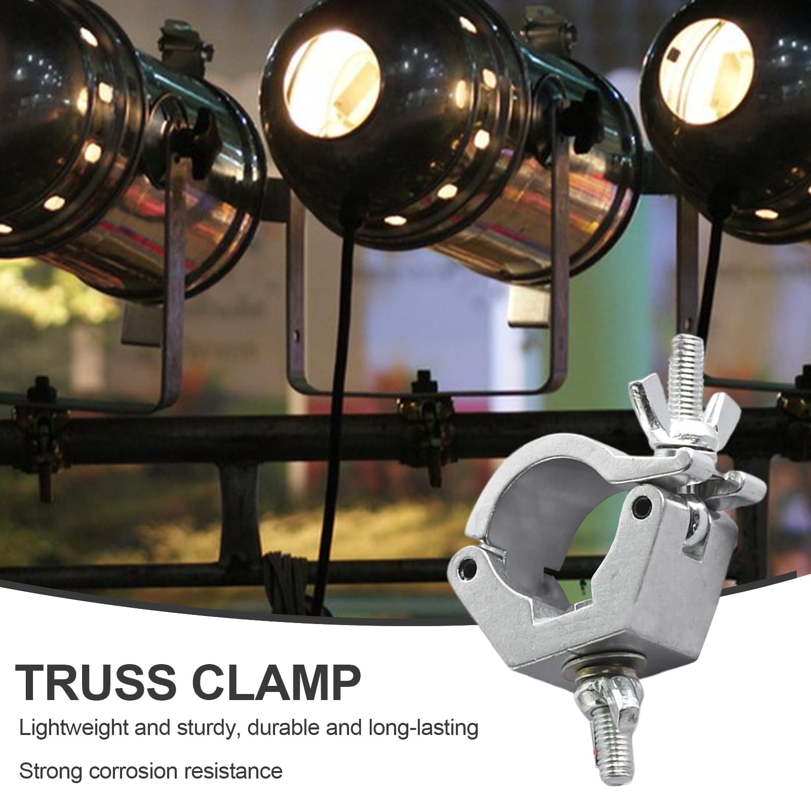 Pince De Lumière Sur Scène, Support De Borne Lumineuse - Robust Et Pivotant D'éclairage D'éclairage En Alliage En Aluminium | Pince D'éclairage Multifonctionnel, Accessoires D'éclairage De Scène Léger