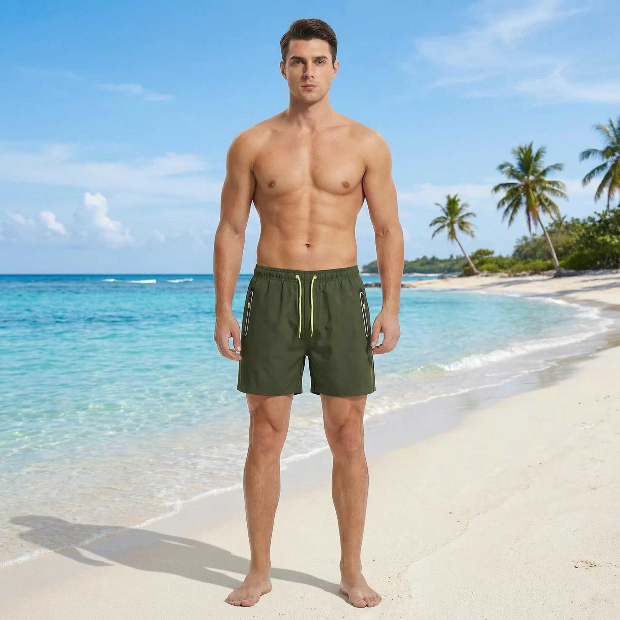 MAGIC SELECT Bañador Hombre. Shorts de Baño de Secado rápido, Traje de Baño, Playa.