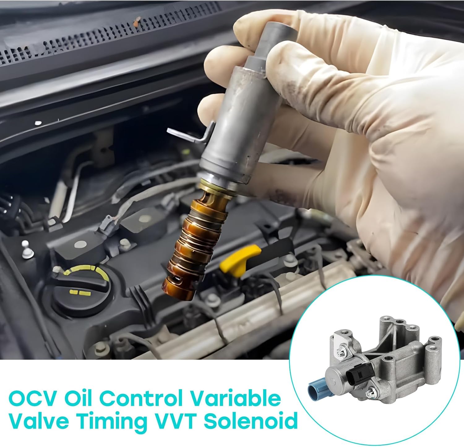 15811-R40-A01 OCV Oil Control Variable Valve (2.4L L4) Timing VVT Solenoid For Honda Accord 2008-2012,Civic 2012 2013,Crosstour 2012-2014,CR-V 2010-2014,Acura ILX 2014 2015,TSX 2010-2014 15811R40A01