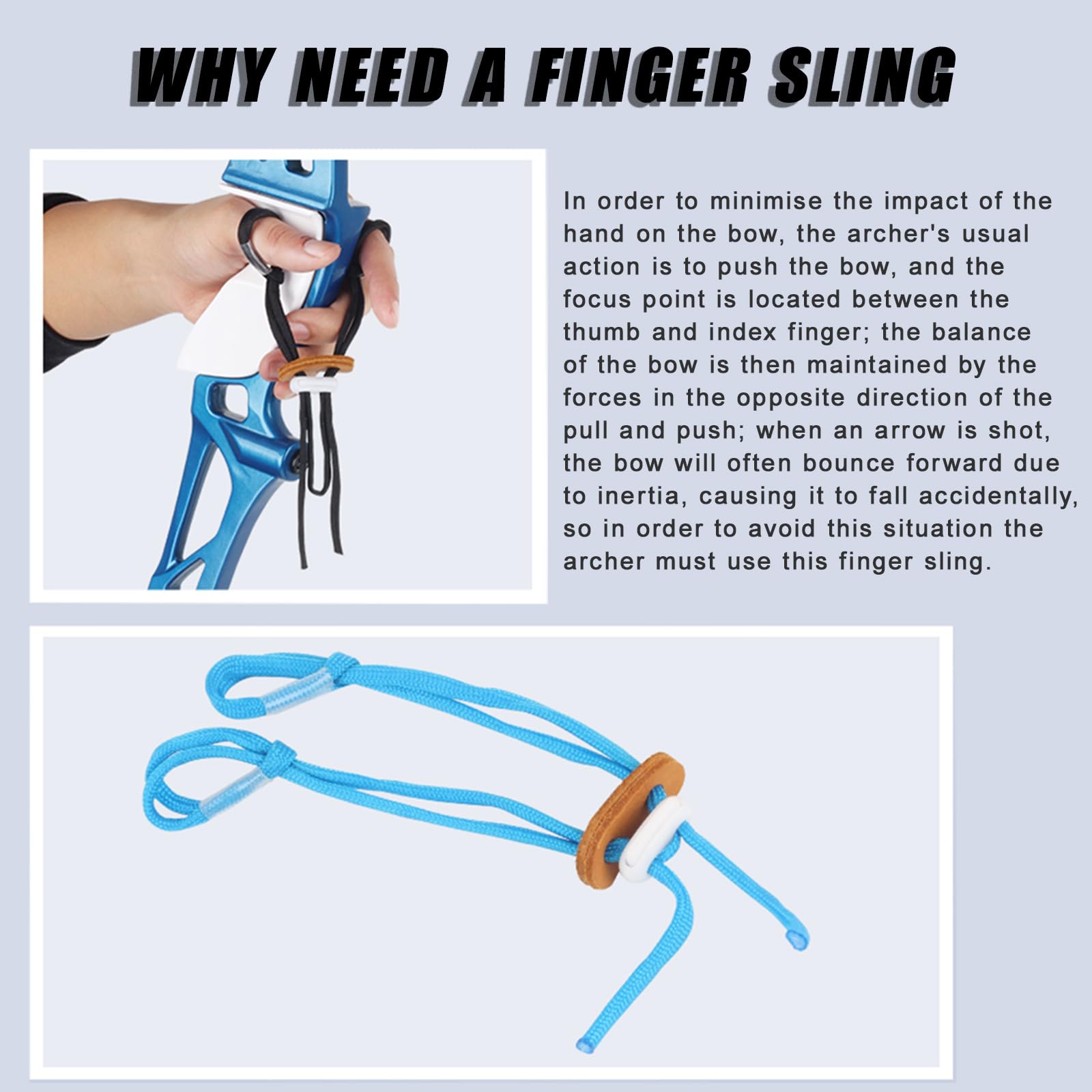 SPG Finger Sling For Recurve Bow