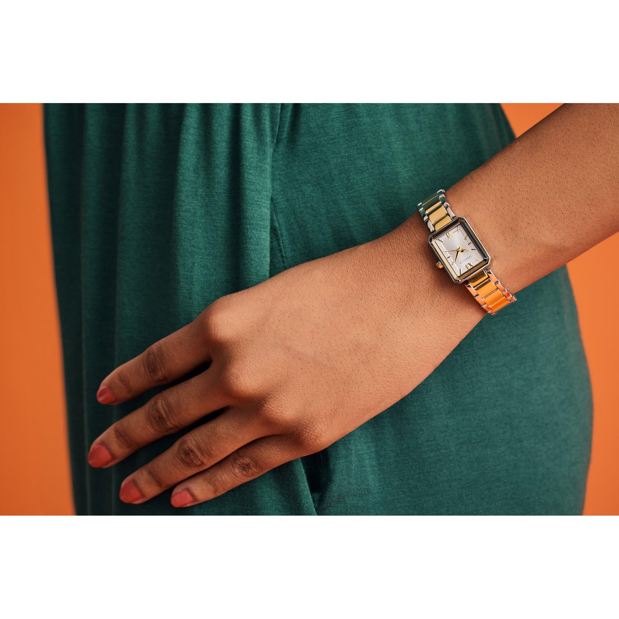 Caravelle 45L193 - Quarzo da donna, in acciaio inox, 17,5 mm