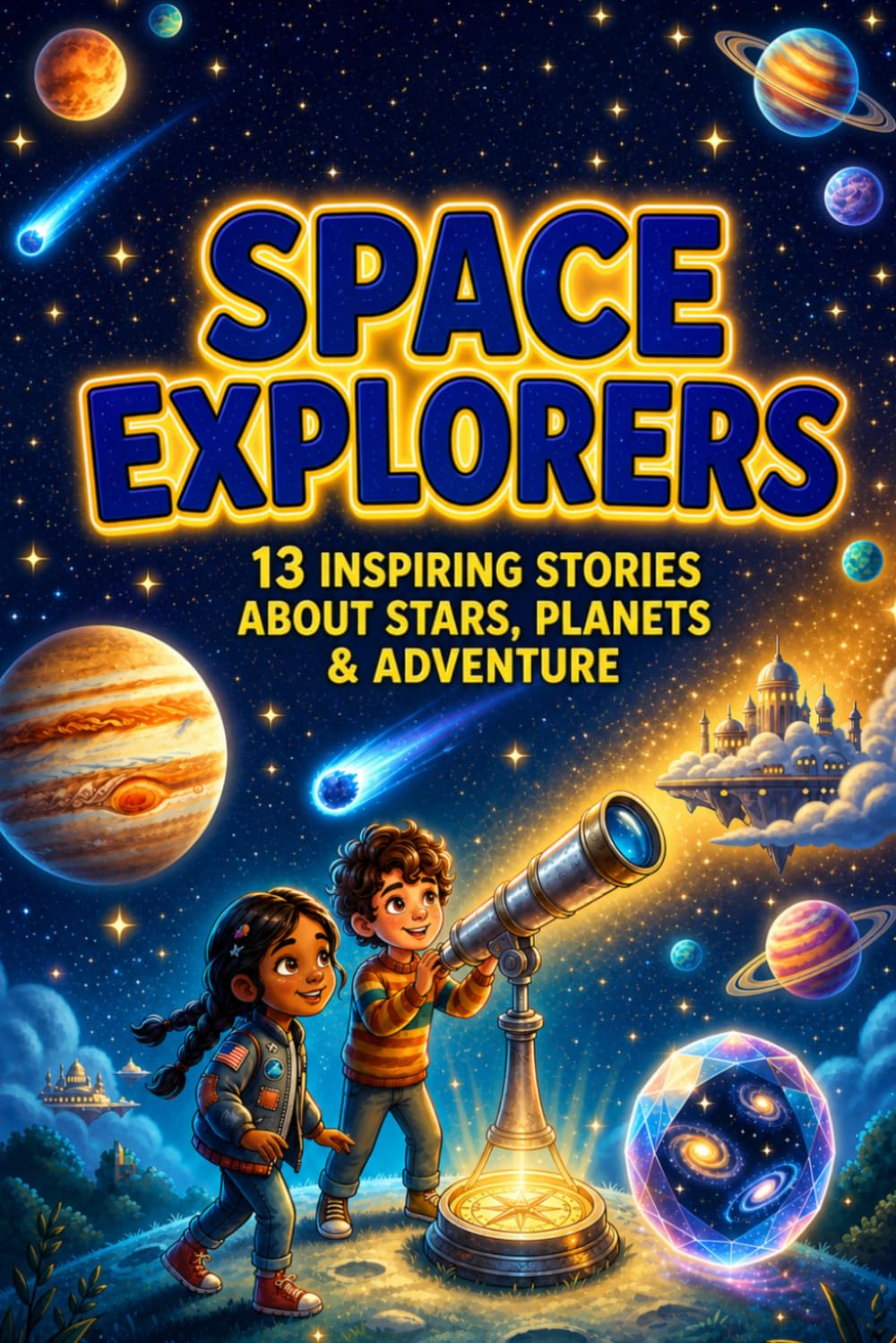 Space Explorers: Inspiring Stories About Stars, Planets & Adventure for Kids Ages 6-12 (Young Explorers Science Adventures)