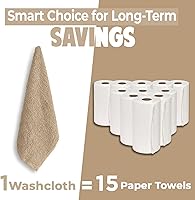 Vista 267 de DAN RIVER Juego de 4 toallas de baño, 27 x 54 pulgadas, 100% algodón, más grandes y ligeras, de secado rápido, súper suaves y absorbentes, toallas