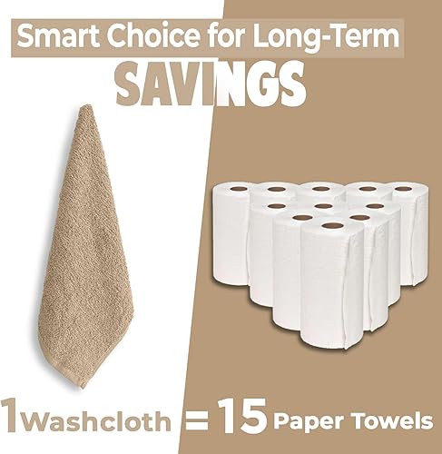 Miniatura 267 de DAN RIVER Juego de 4 toallas de baño, 27 x 54 pulgadas, 100% algodón, más grandes y ligeras, de secado rápido, súper suaves y absorbentes, toallas