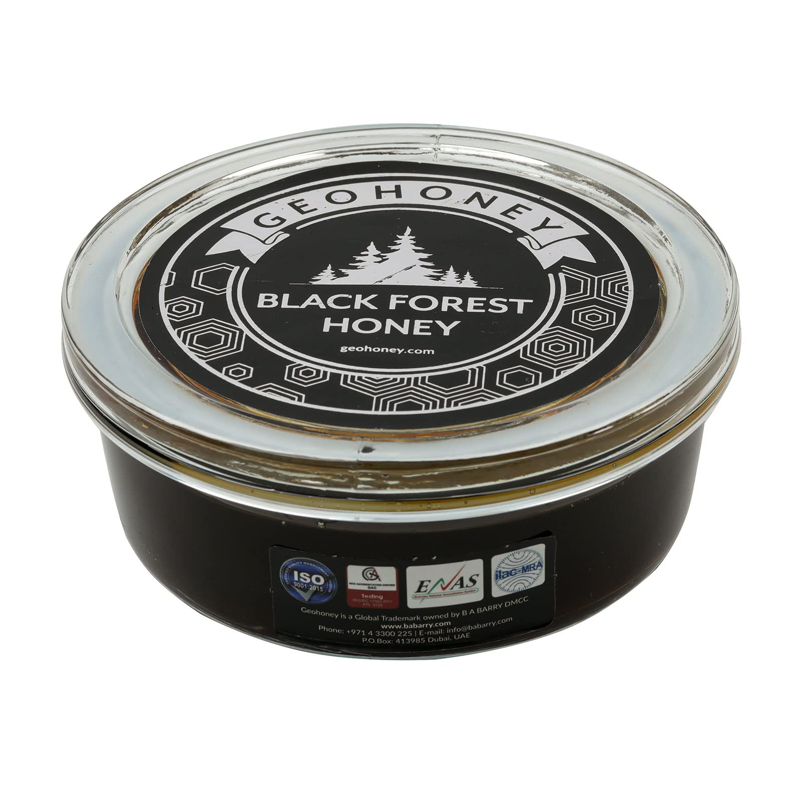 GeohoneyBlack Forest Honey 450 Gram Premium Quality GEO 0023 000185 T820C, Dark Brown
