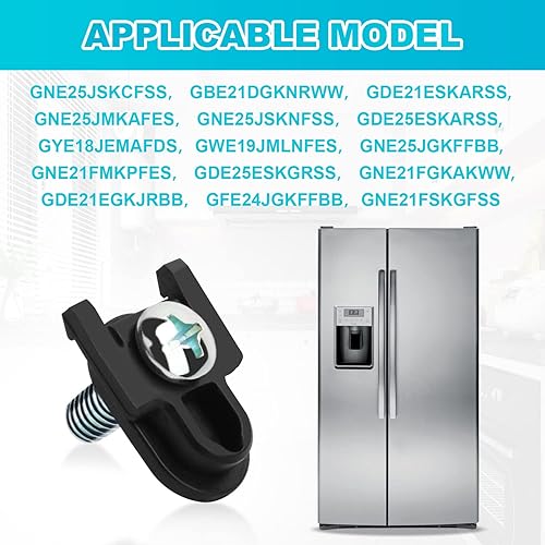 Miniatura 5 de WR01X39781 - Cierre de manija de puerta de refrigerador y para piezas de repuesto para manija de congelador GE modelo compatible con AP7175647