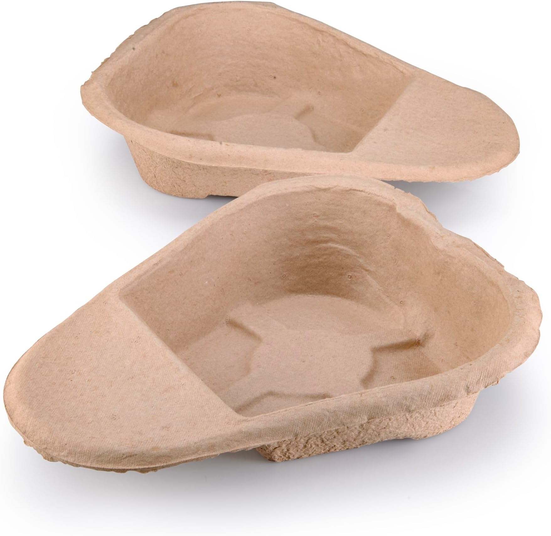 25 x Easy Care Solutions | 1300 ml Slipper Bed Pan Liners | Disposable Cardboard Pulp | Hospital Style | 1 Pack of 25