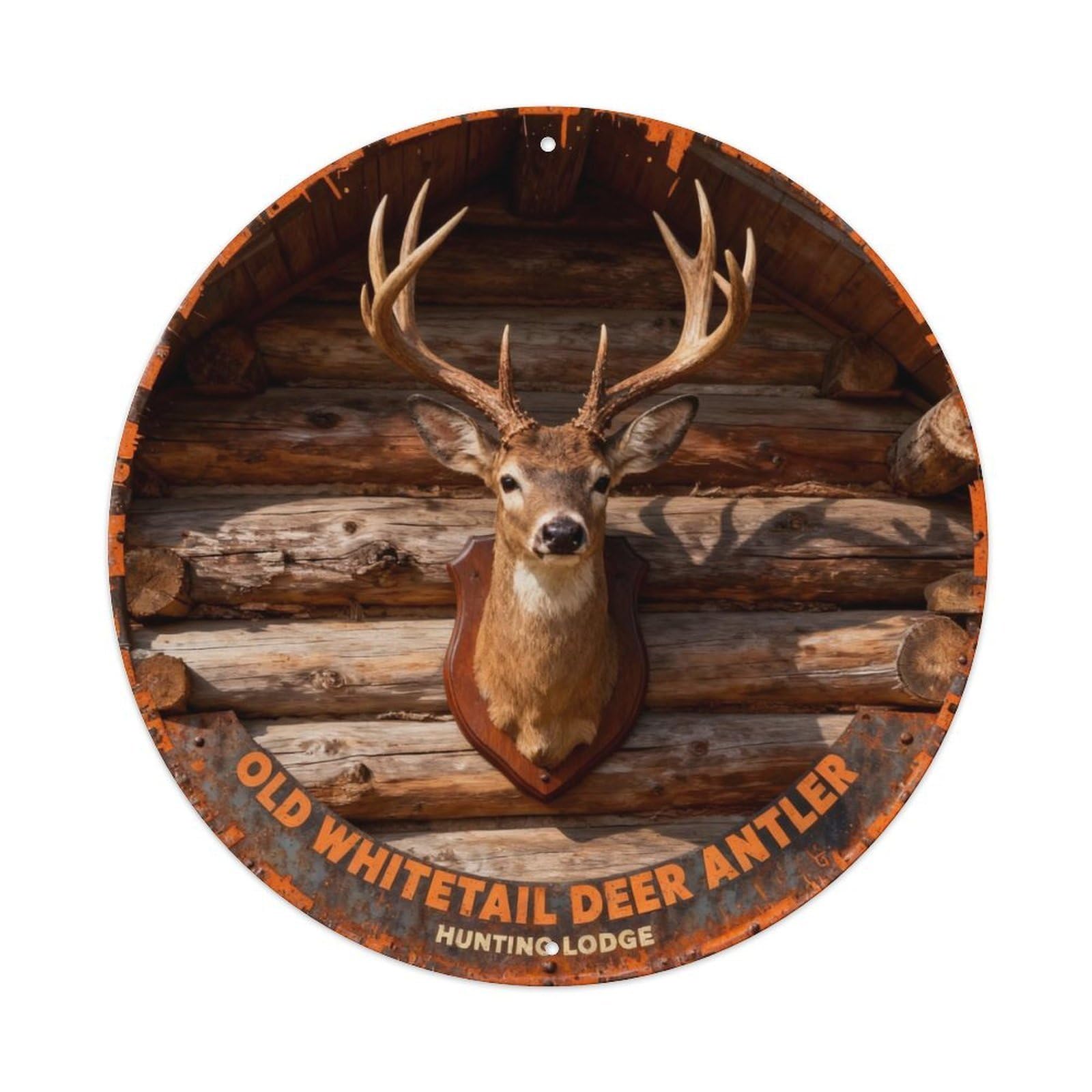HUNTING LODGE Metal Tin Sign Plaque
