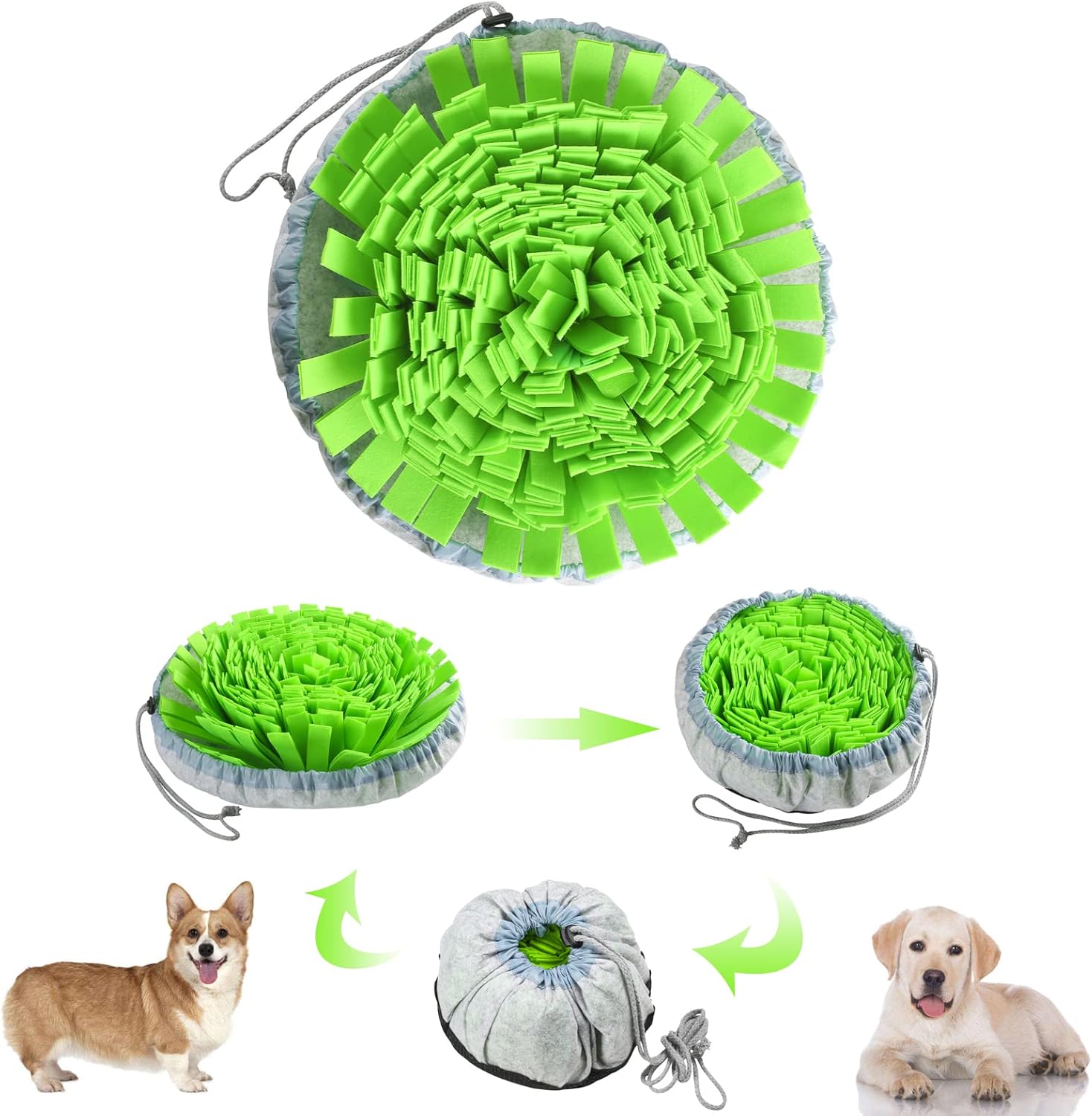 Snuffle Mat for Dog, Sniffing Feeding Mat Interactive Sniff Foraging