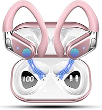 Wireless Bluetooth Sports Headphones, New 5.4 Bluetooth Headphones, 50H Wireless Bluetooth HiFi Stereo Headphones with Waterproof IP7 Noise Cancelling Headphones Running Gym