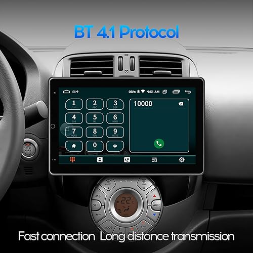 Miniatura 6 de 10 pulgadas 2+32 GB rotación automática IPS pantalla táctil completa Android coche radio audio vídeo reproductor estéreo para doble Din con CarPlay