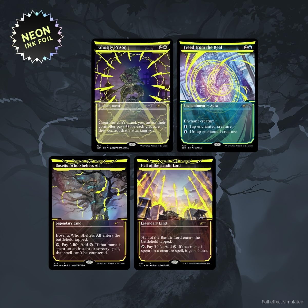 Amazon.com: Secret Lair Drop: Showcase: Neon Dynasty Neon Ink