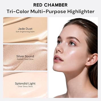 RED CHAMBER HARUKI Tri-Color Multi-Purpose Highlighter#CP401 Snow Song