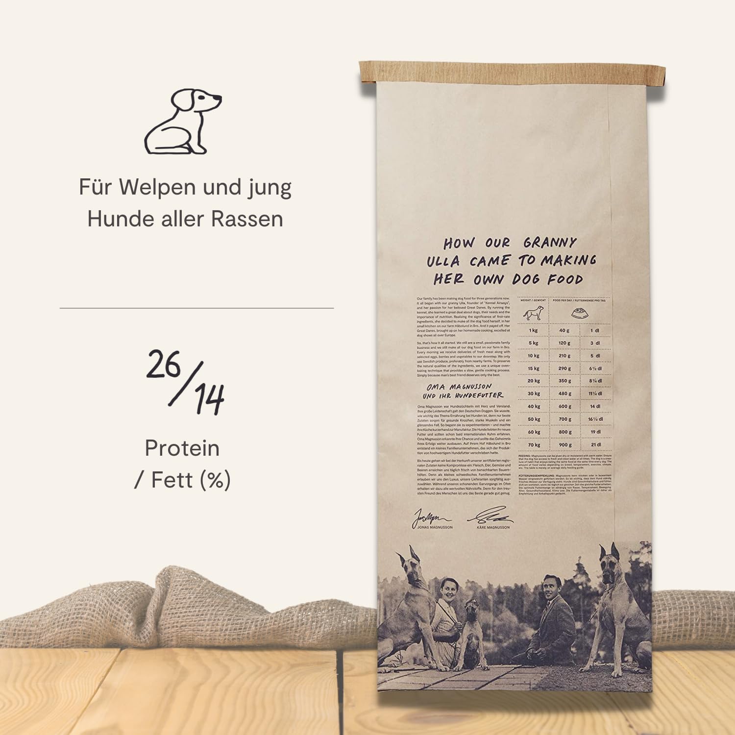 Magnusson Meat & Biscuit - Comida para perros jóvenes (1 x 10 kg)