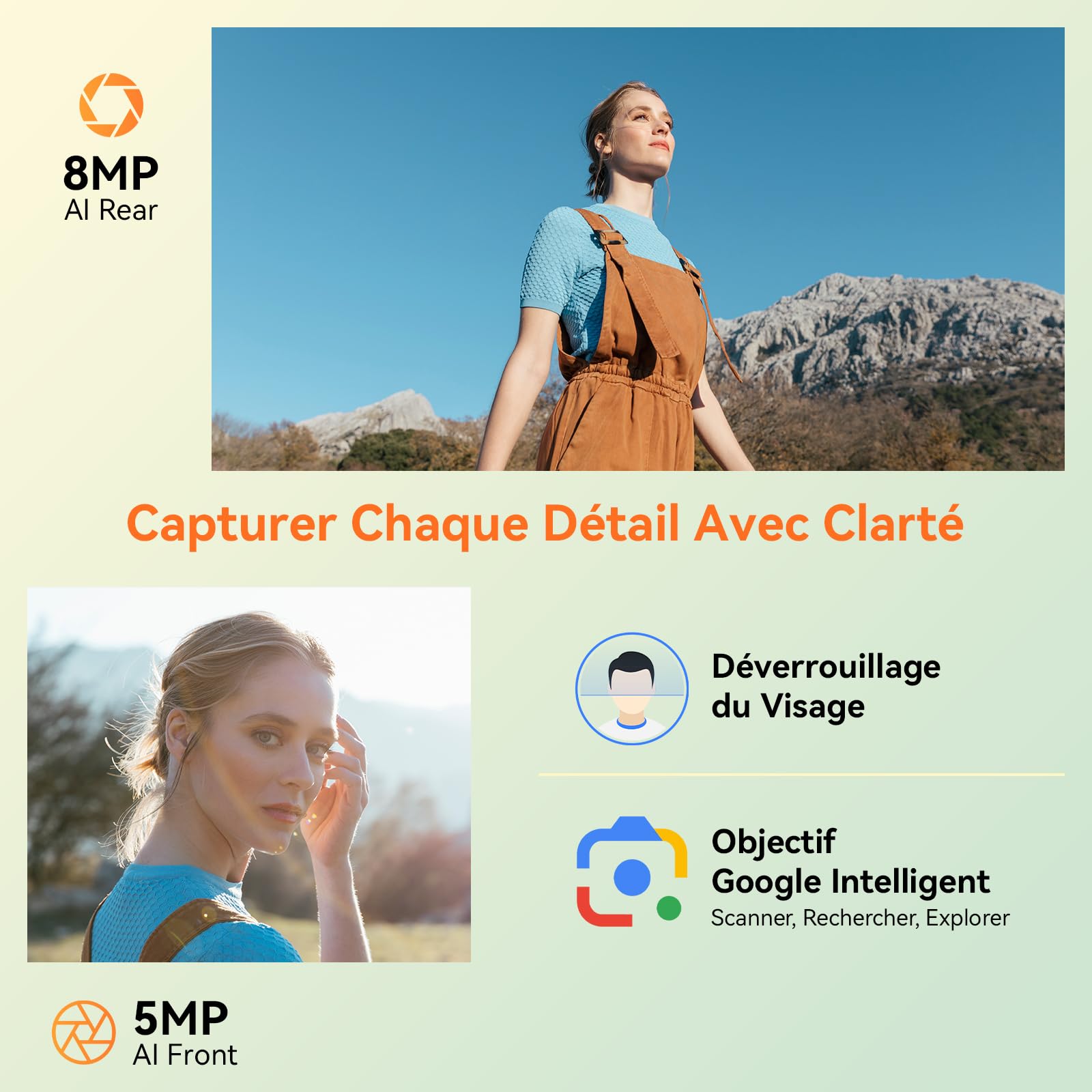 Tablette 10 Pouces, Android 16 Tablette avec Clavier, 24Go RAM + 256Go ROM | GMS Tablette Tactile, 5G Wi-FI, Gemini AI, 5000mAh, 8 MP+5 MP, GPS