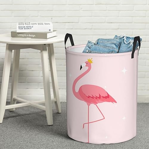 Miniatura 3 de Cesta de lavandería plegable grande con asas, cesta de almacenamiento redonda fácil de transportar, cesta de ropa sucia, cesta de manta para