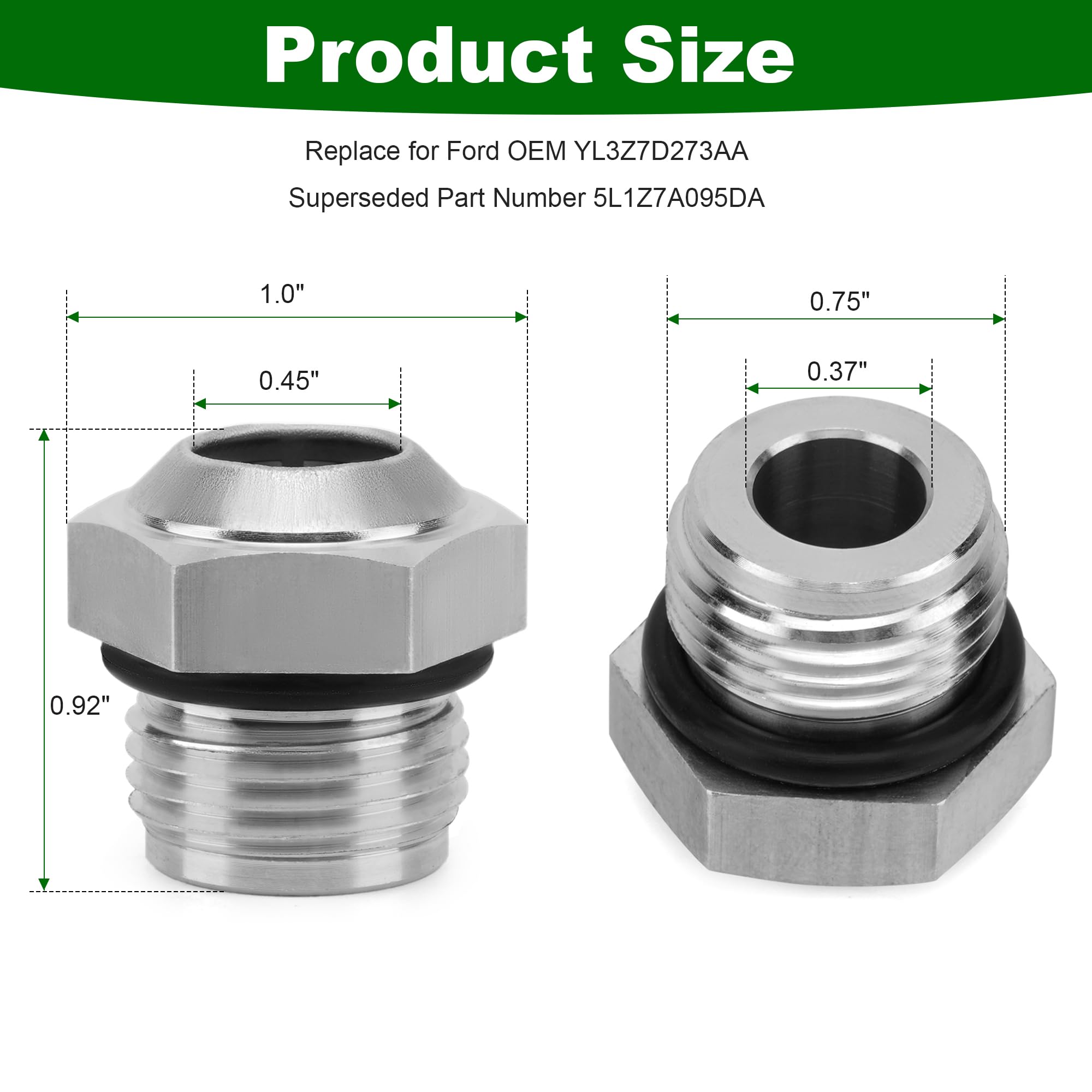 Amazon.com: Transmission Cooler Oil Tube Connector YL3Z7D273AA for
