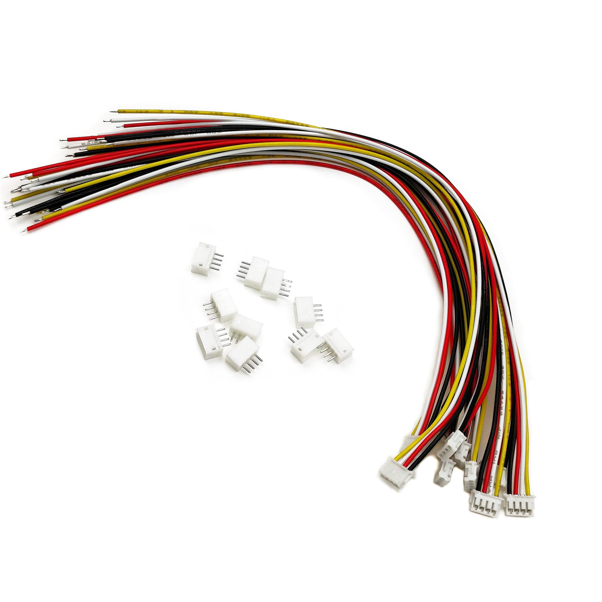 10 zestawów Mini Micro JST ZH 1,5 mm 4-biegunowa wtyczka z UL1571-24AWG 20 cm kabel i gniazdo Jst ZH1,5 zestaw złączy wtykowych