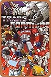 Transformer: Gen1 Autobots Funny Art Metal Tin Sign 8x12 inch Bar Pub Indoor Outdoor Wall Decor Gifts for Man