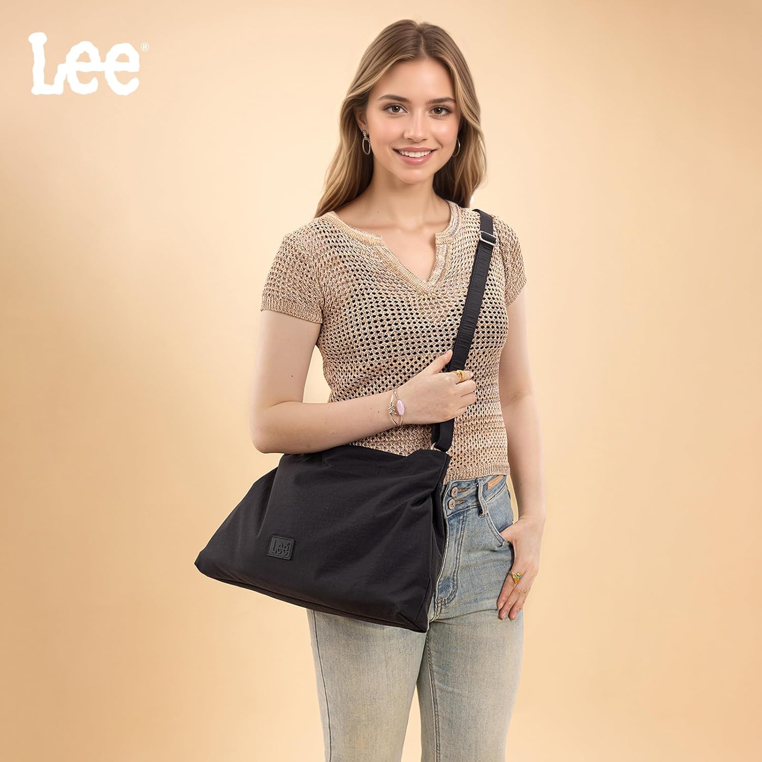 Montana West x Lee Nylon Hobo Crossbody Bag for Women, Large Shoulder Tote Handbag Casual Work Purse with Adjustable Strap - Image 6