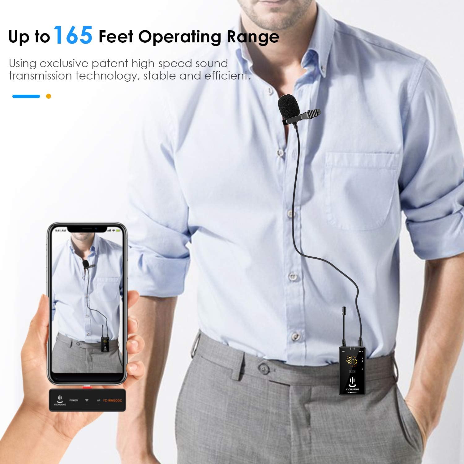 Limited Discount YICHUANG WM500 C1 Wireless Lavalier System USB-C Receiver for Android Devicesand one Transmitter,Type-c Wireless Lavalier mic System for YouTube, Podcast, Video,Recording Exclusive Special YICHUANG WM500 C1 Wireless Lavalier System USB-C Receiver for Android Devicesand one Transmitter,Type-c Wireless Lavalier mic System for YouTube, Podcast, Video,Recording