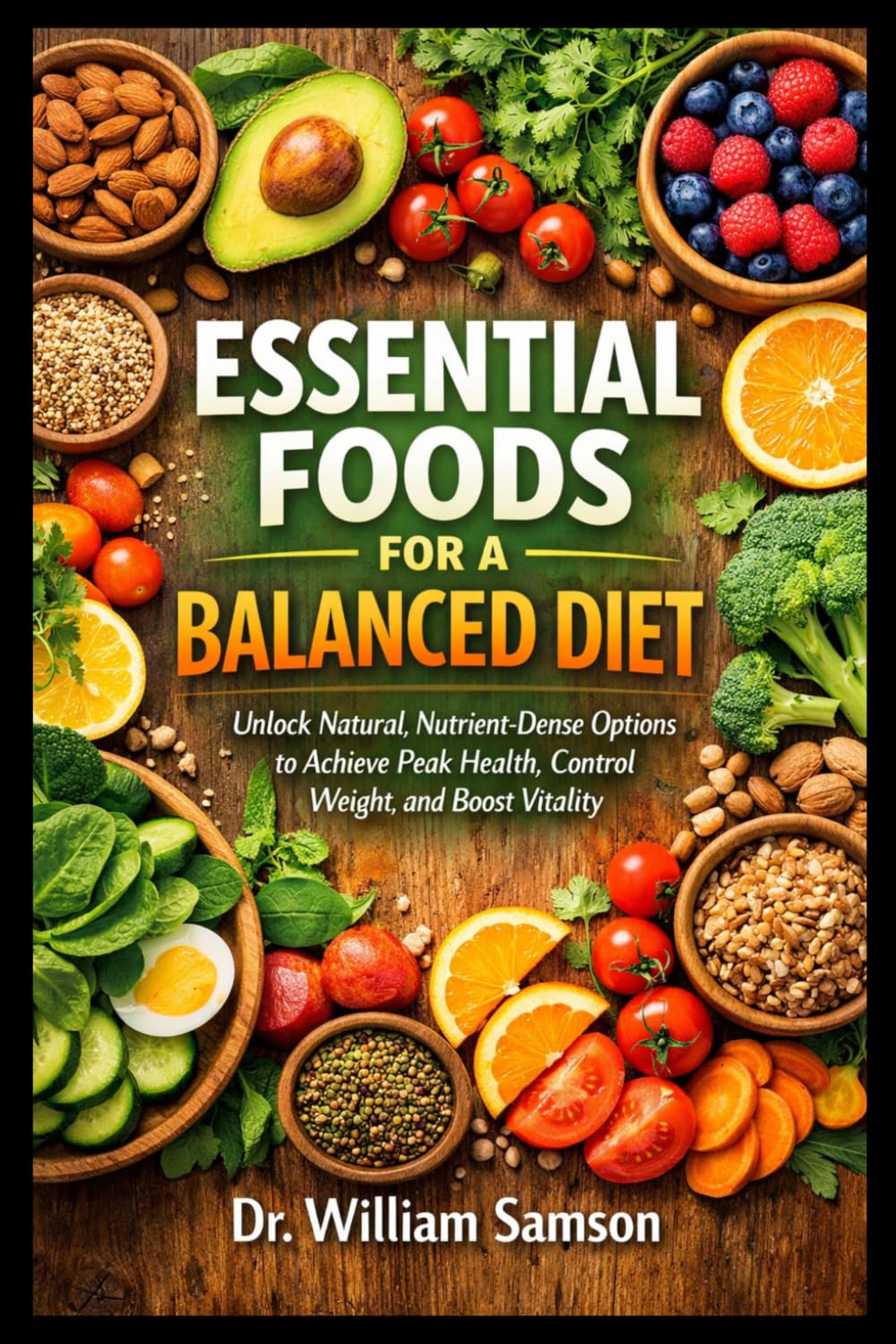 ESSENTIAL FOODS FOR A BALANCED DIET: Unlock Natural, Nutrient-Dense Options to Achieve Peak Health, Control Weight, and Boost Vitality