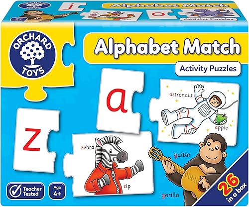ORCHARD TOYS Rompecabezas de combinación del alfabeto (52 piezas)