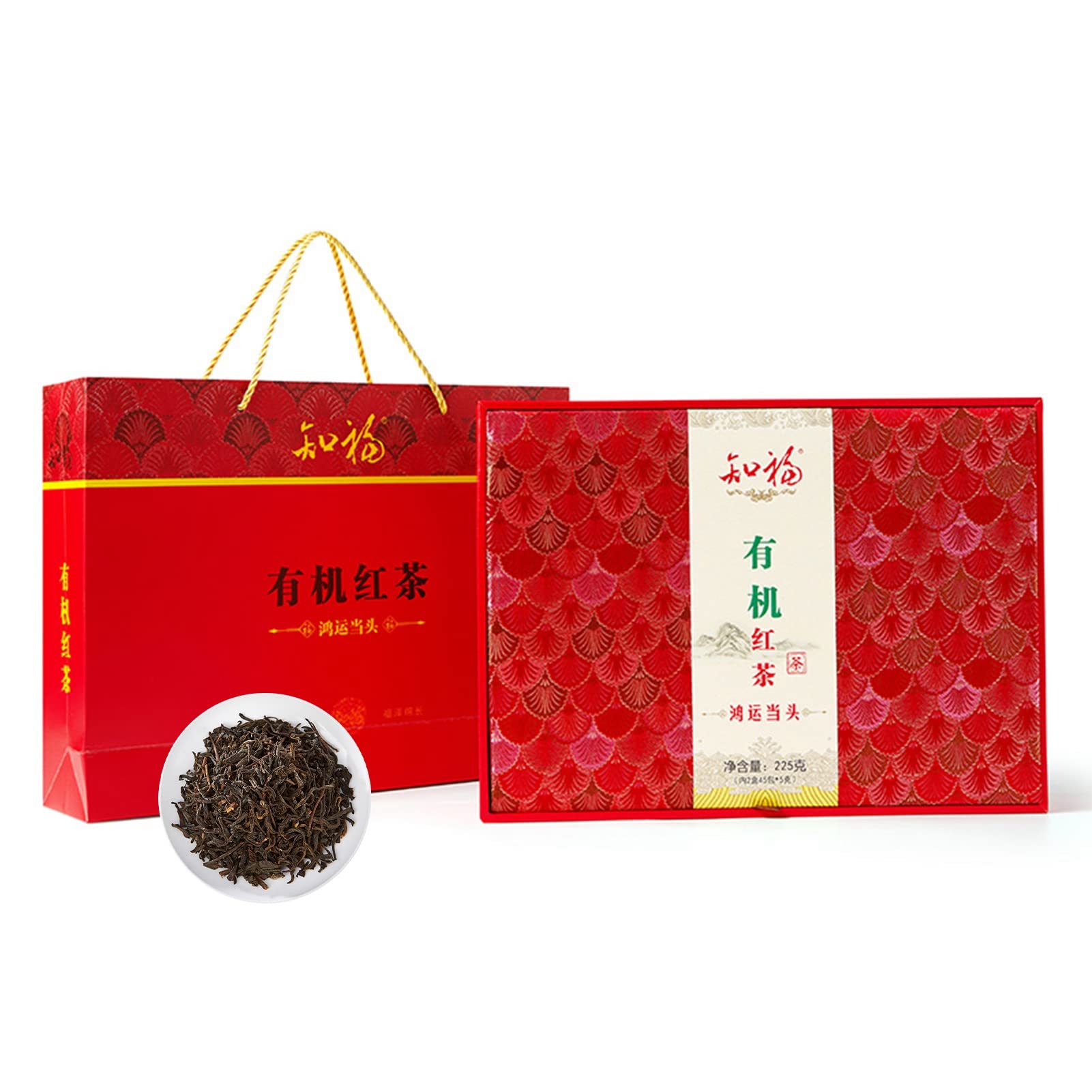 MINGZHE Czarna Herbata Sypana Mocna Angielska Herbata Mrożona Herbata śniadaniowa Czarne Liście Herbaty Pachnąca Organiczna Czarna Herbata Kung Fu Czarna Herbata Mocny Smak Pudełko Upominkowe z Luźnym