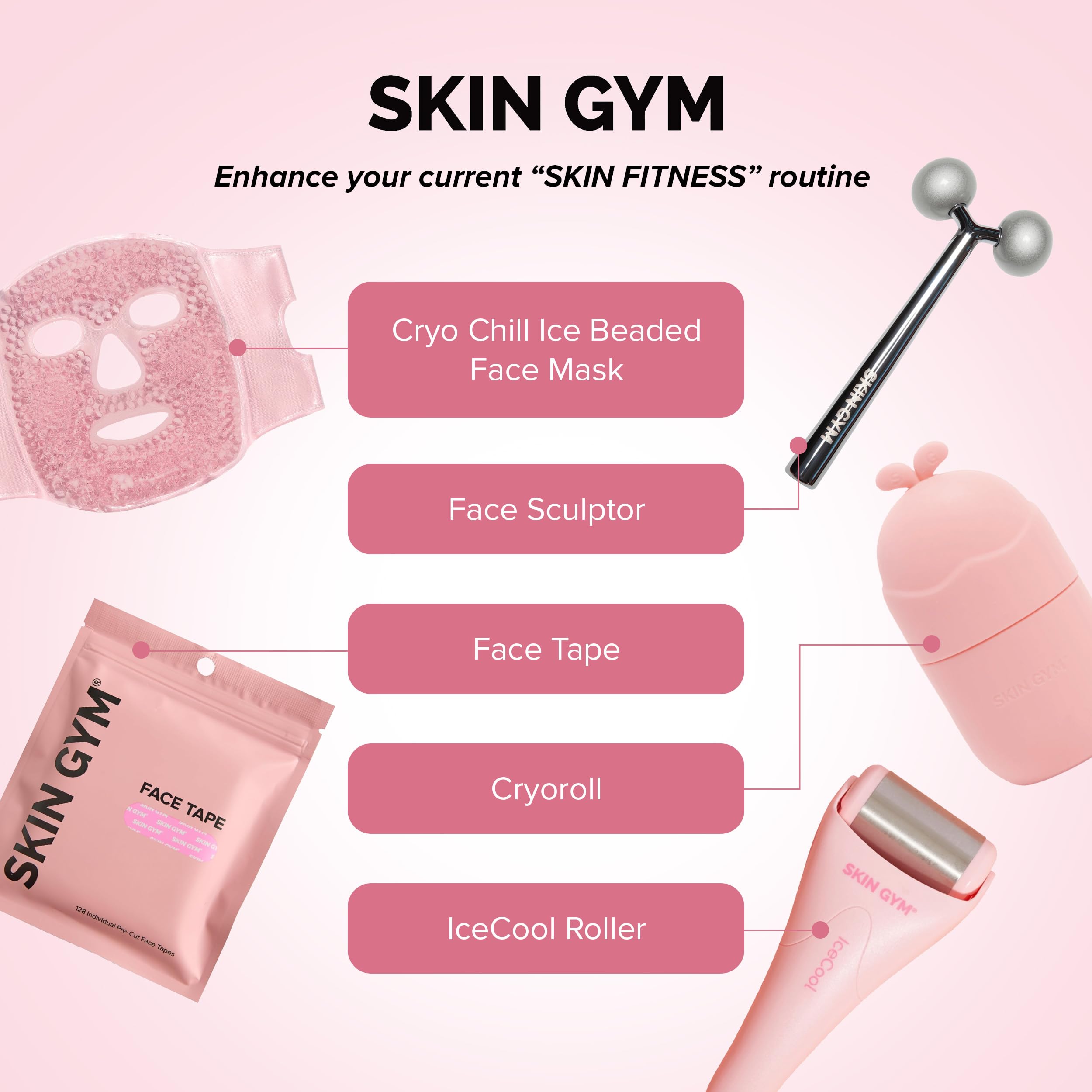 Amazon.com: Skin Gym Amethyst Revati Vibrating Face Roller