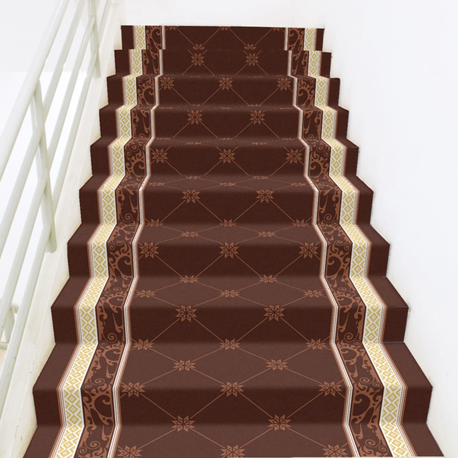 Alfombra autoadhesiva para escaleras de diseño textil superior en rollo de 2m
