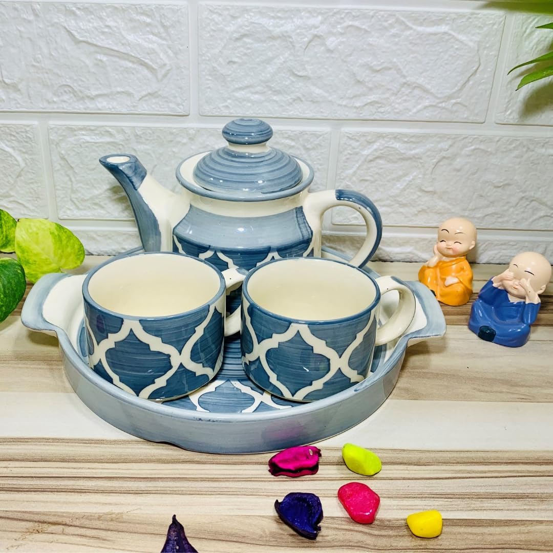 Buy cearmic mornig Set & Tea Set with Kettle, Hand Painted Ceramic 