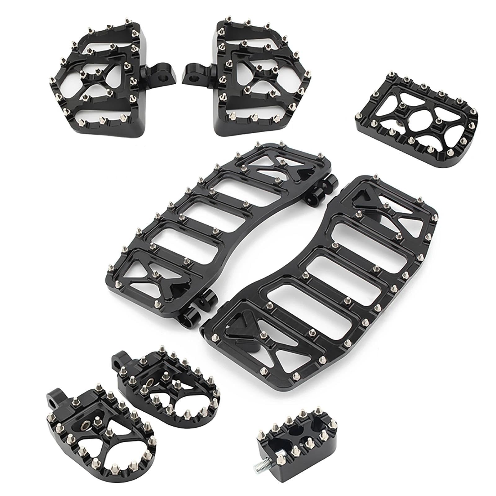 Moto repose-pieds larges pour Dyna FLD Softail Touring kit complet 3