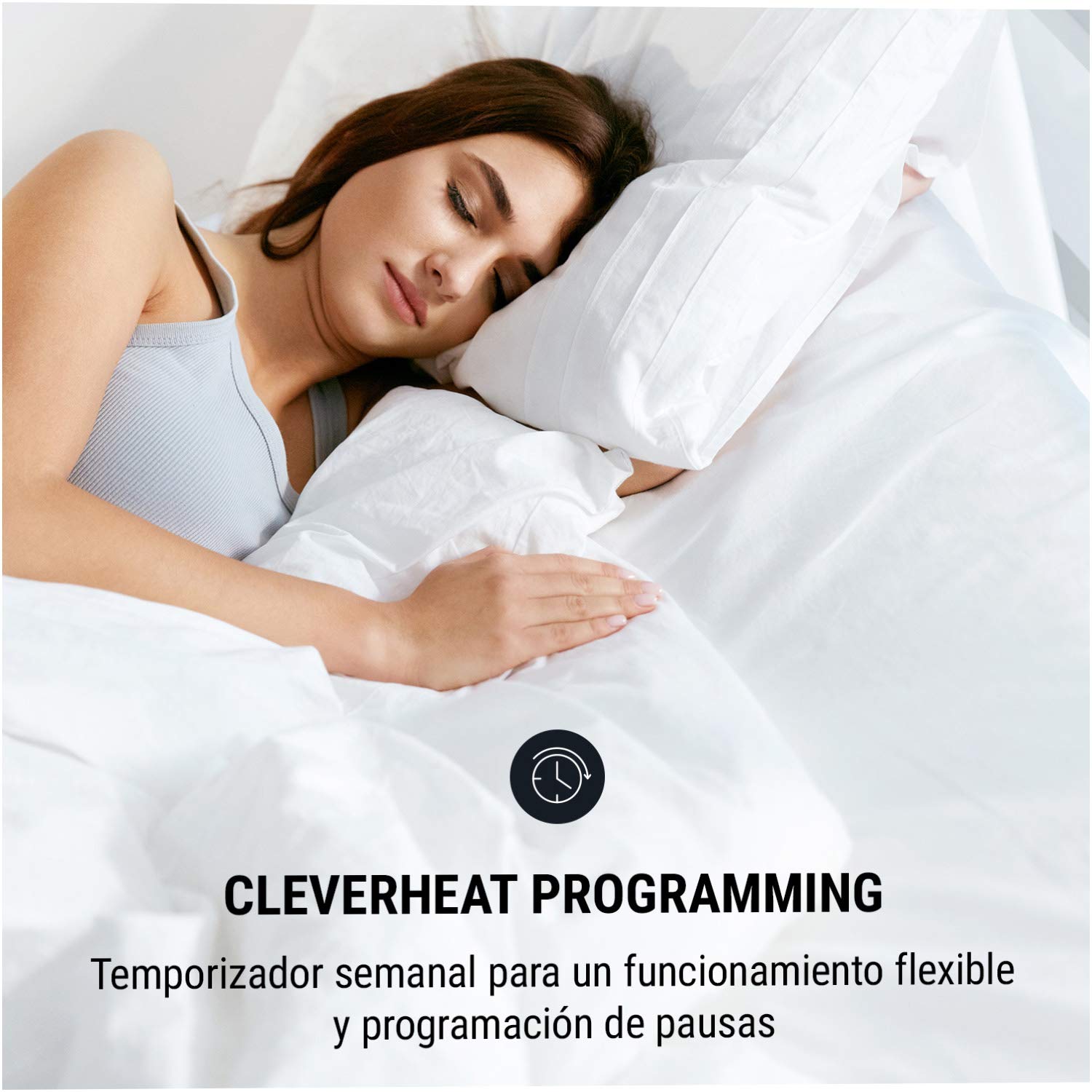 Oneconcept Wallander - Radiador aceite, Termostato regulable, Pantalla LED, Estufas aceite bajo consumo, Programable, Protección sobrecalentamiento, Móvil/Pared, 2 patas, 800 W, Blanco humo
