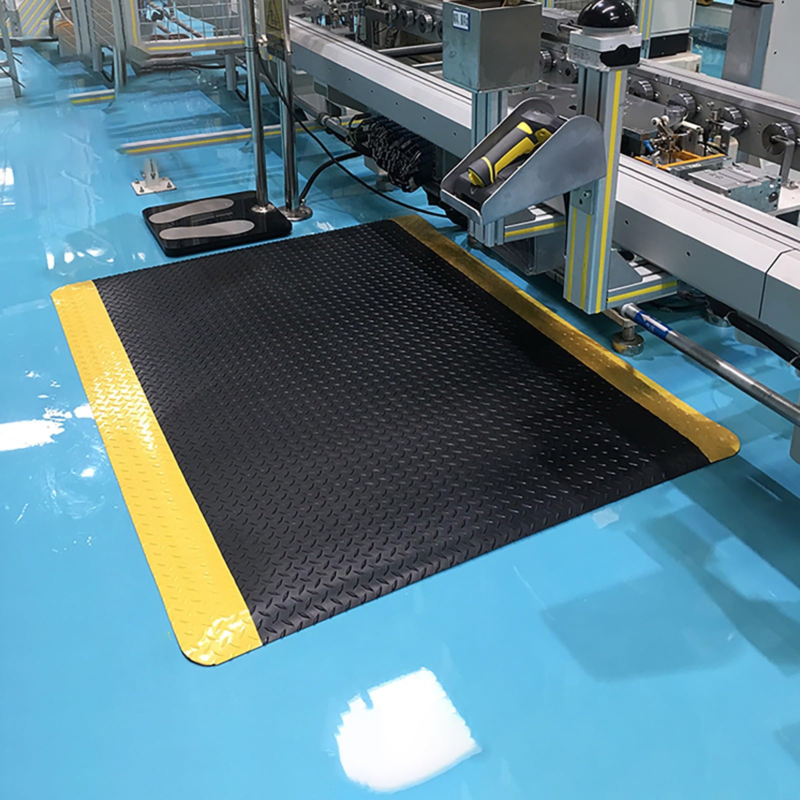 Maison et Cuisine, Tapis Anti-Fatigue, Jaune, Noir, Vert, Tapis épais, Anti-Fatigue pour Le Travail, soulagement du Stress, Tapis de Sol de Cuisine ex