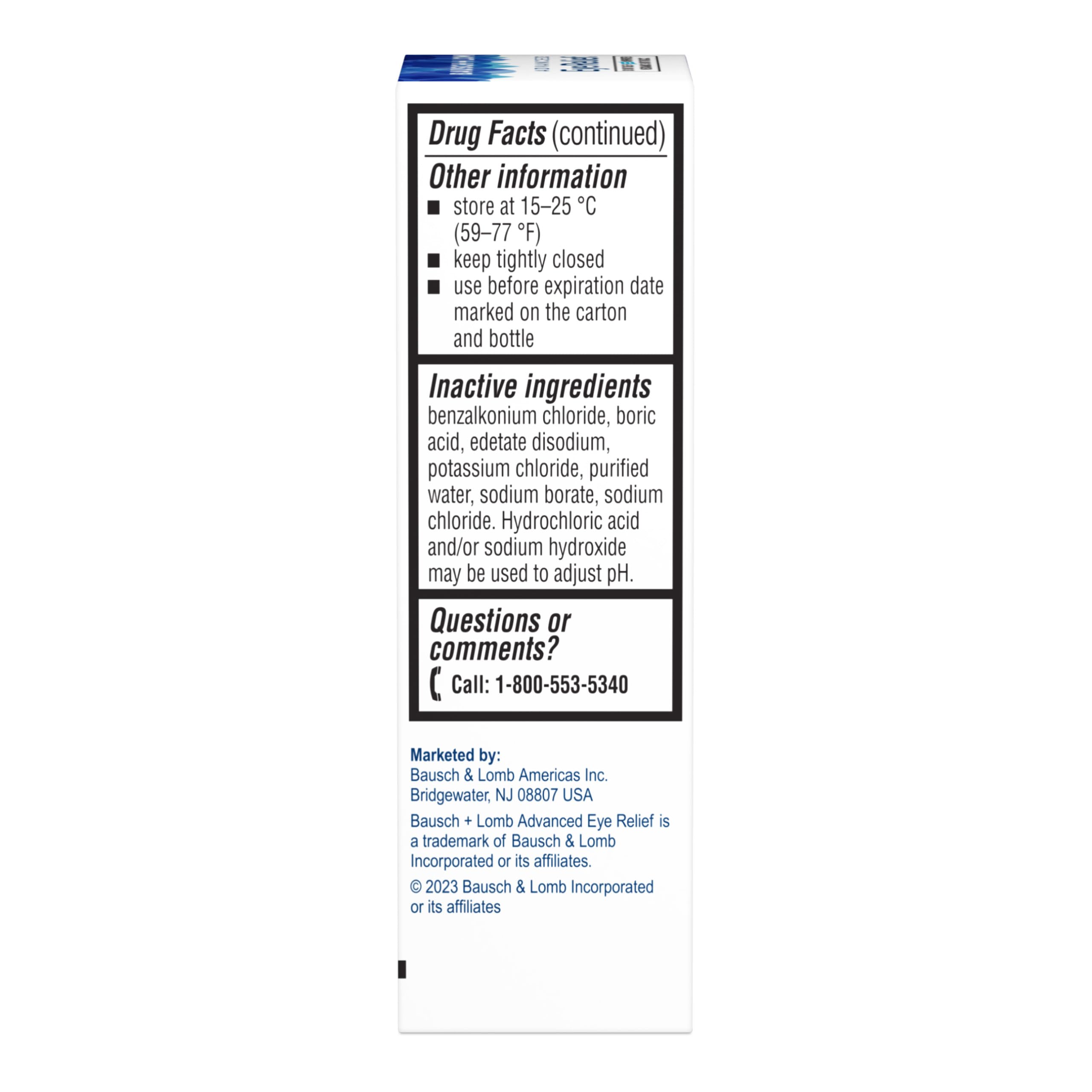 Bausch+Lomb Advanced Eye Relief Lubricant Eye Drops, Dry Eye, 0.5 Oz (15mL) — Amazon image 9