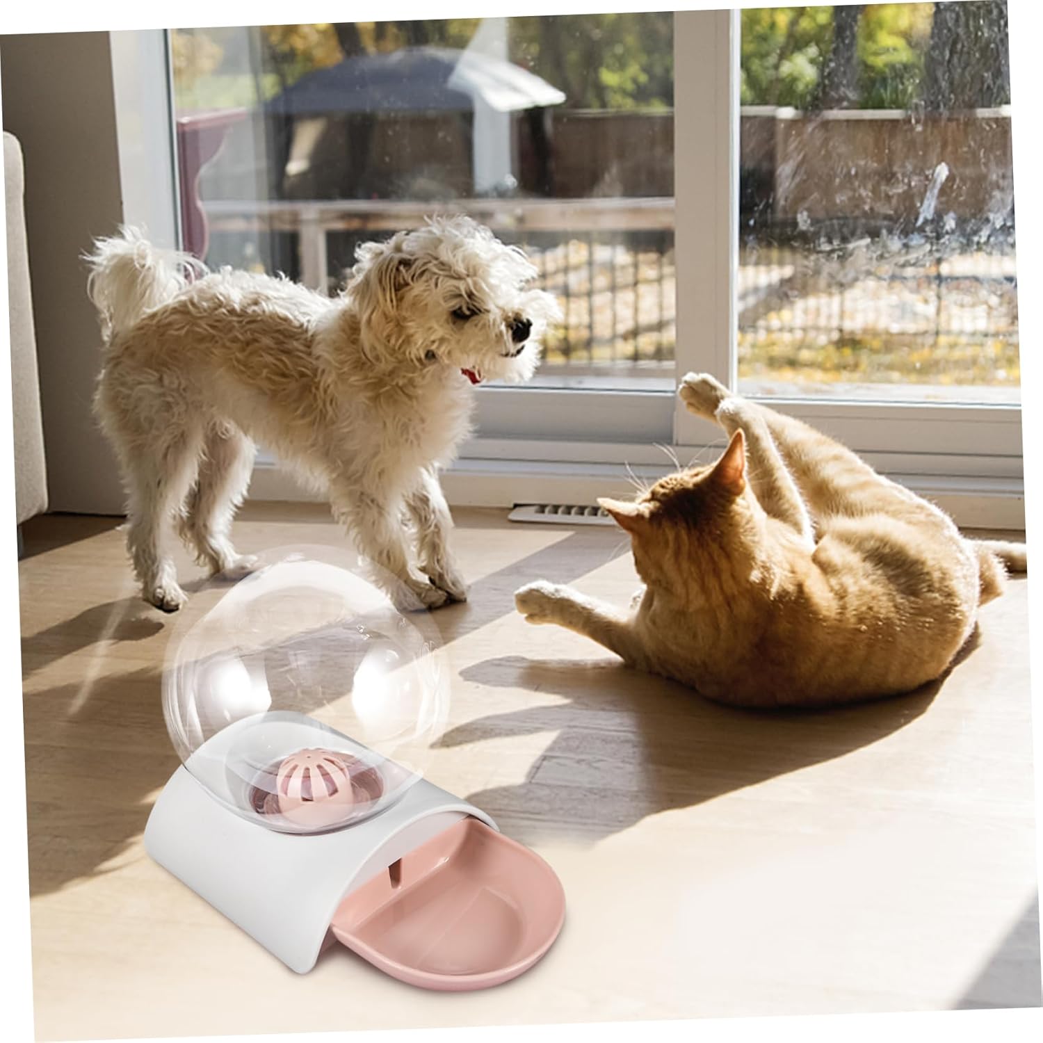 Automatic Pet Waterer for Dogs Cats Water Bowl Large Abs Acrylic Material Simple Assembly for Supplies