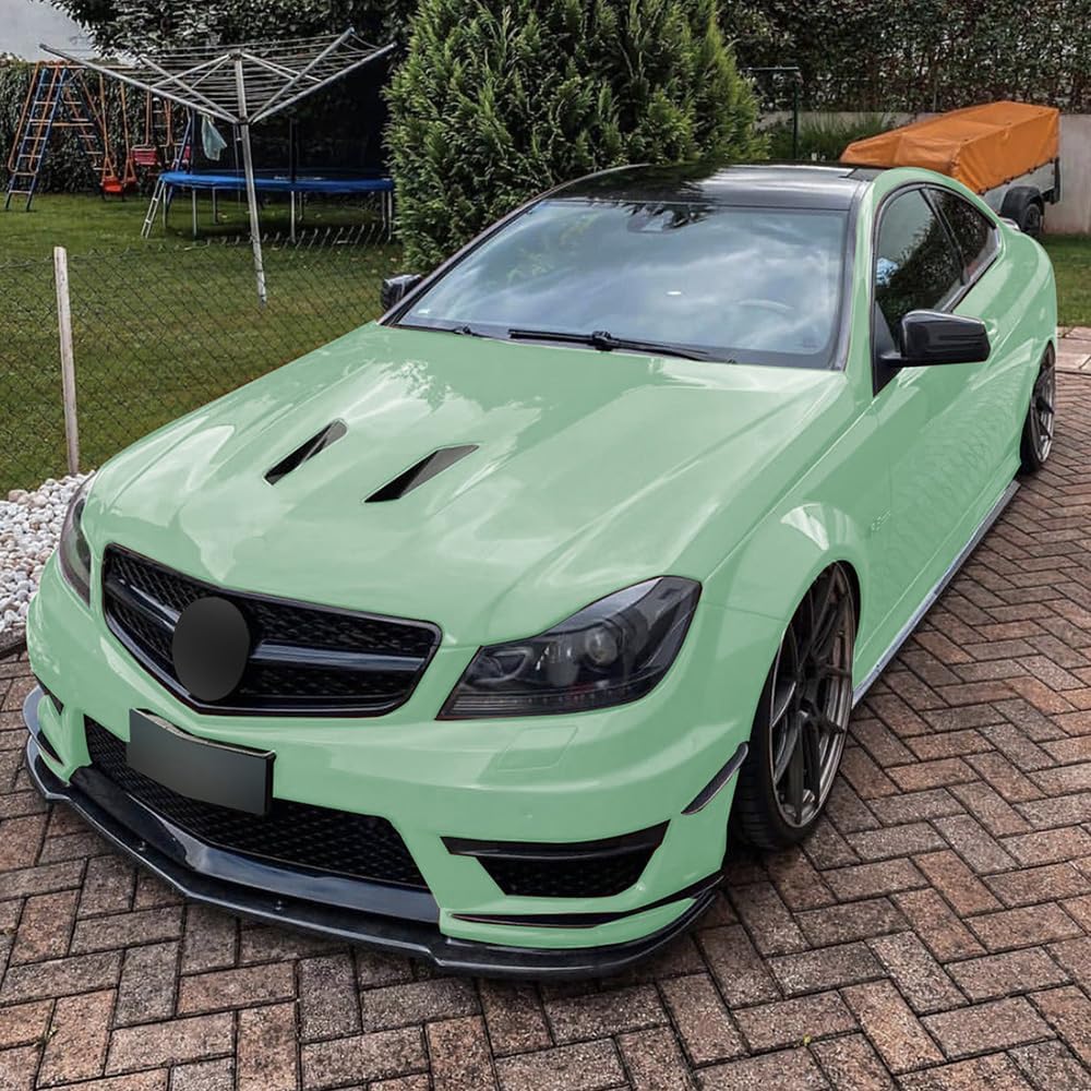 Lip Parachoques Delantero,para Mercedes Benz C-Klasse W204 S204 AMG Line 2011 2012 2013 2014,Coche Parachoques Delantero Labio Divisor Difusor Trim Kit lip Spoiler Delantero Frontal