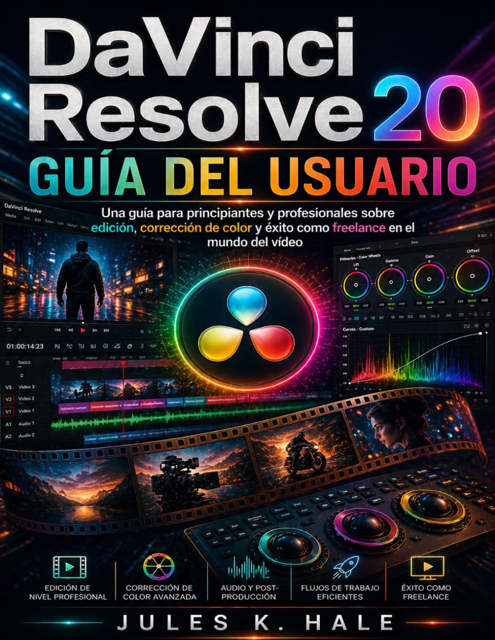 DAVINCI RESOLVE 20 GUÍA DEL USUARIO: Una guía para principiantes y profesionales sobre edición, corrección de color y éxito como freelance en el mundo del vídeo