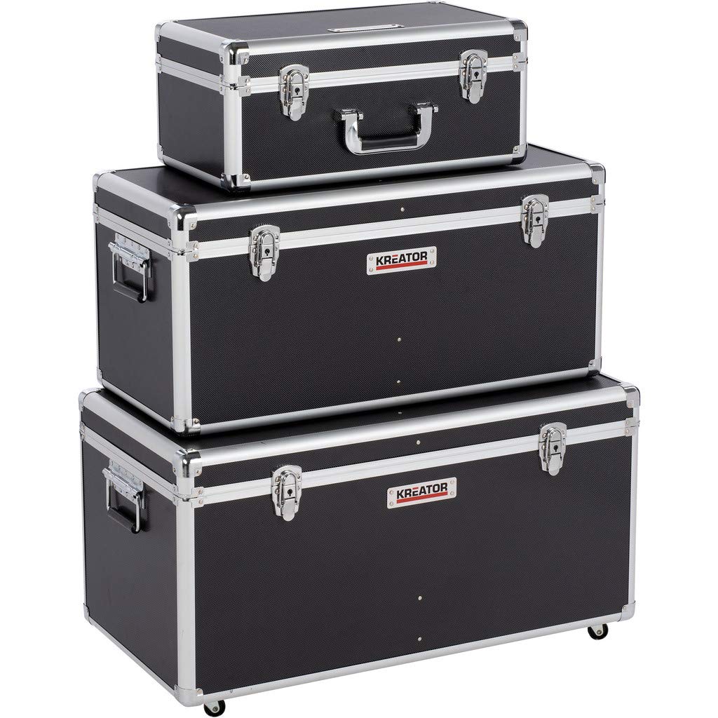 KREATOR KRT640501B KRT640501B-Valigetta 3 in 1 XL Nera, Marrone