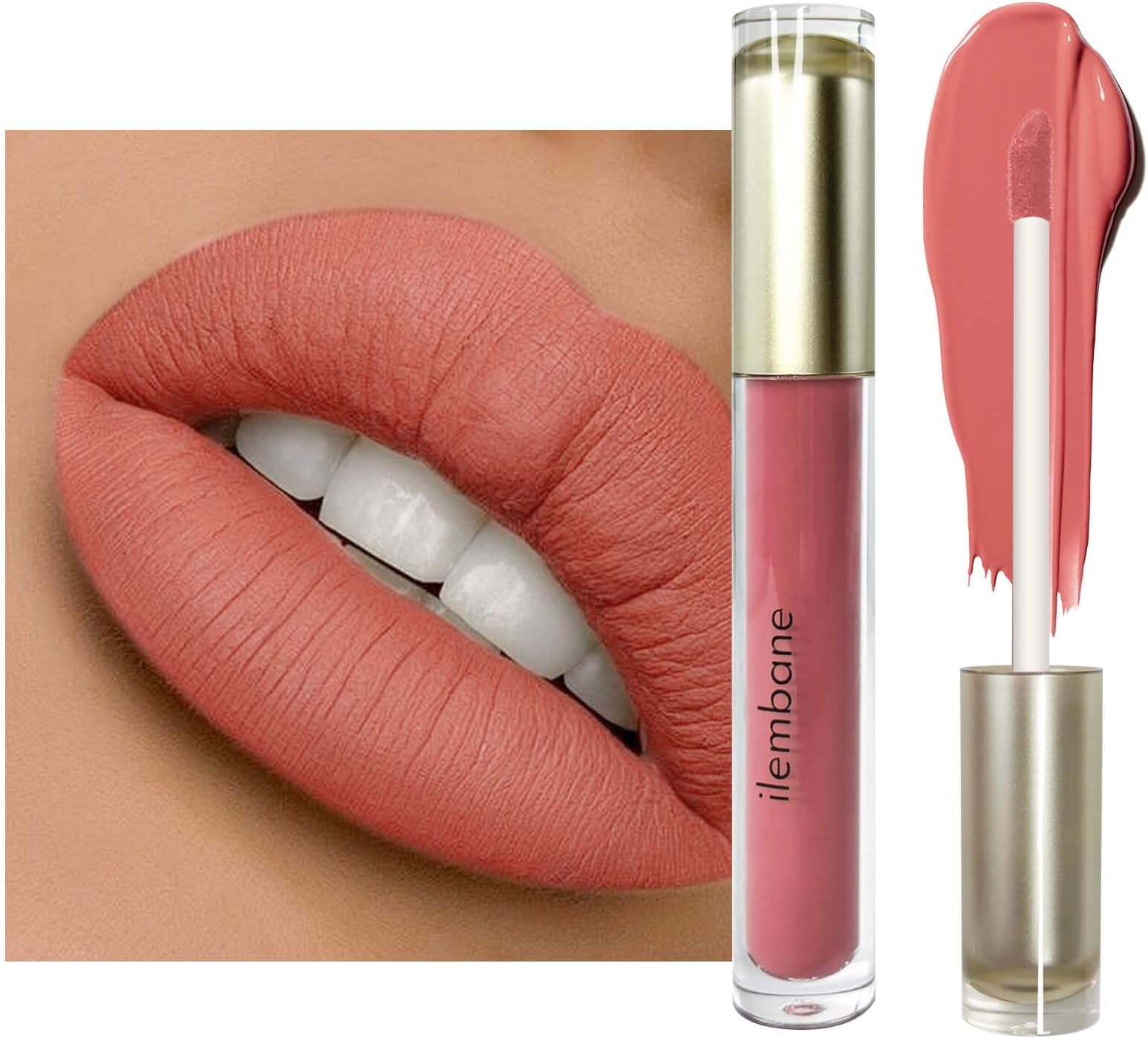 Matte Liquid Lipstick – Long-Lasting High Pigment Nude Pink Lip Color, Soft-Matte Finish, Long-Wearing, Lightweight & Comfortable, Smooth Application & Non-Transfer (Nude Pink) | Long-Lasting, High-Pigment, Non-Transfer