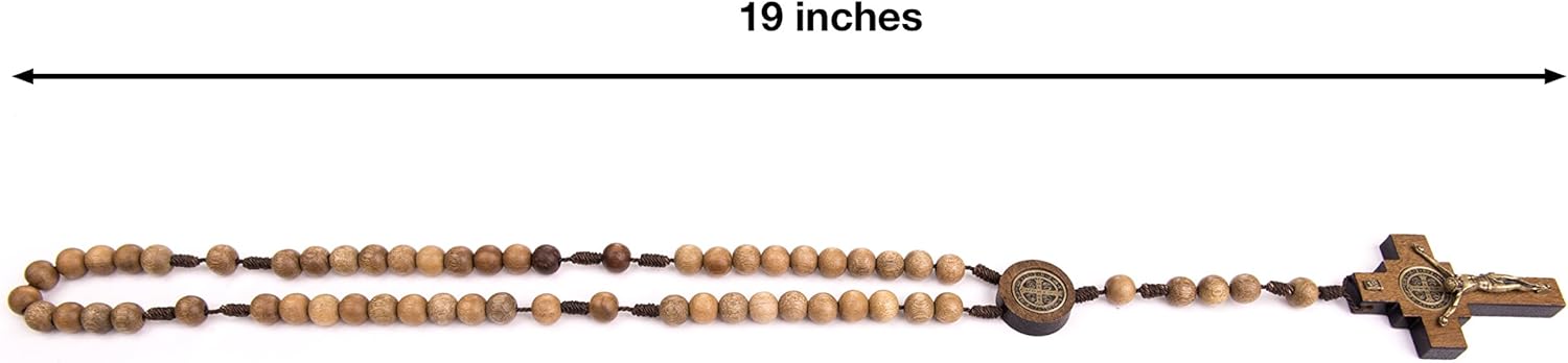 Intercession Mens St Bennedict Large Rosary - Image 6