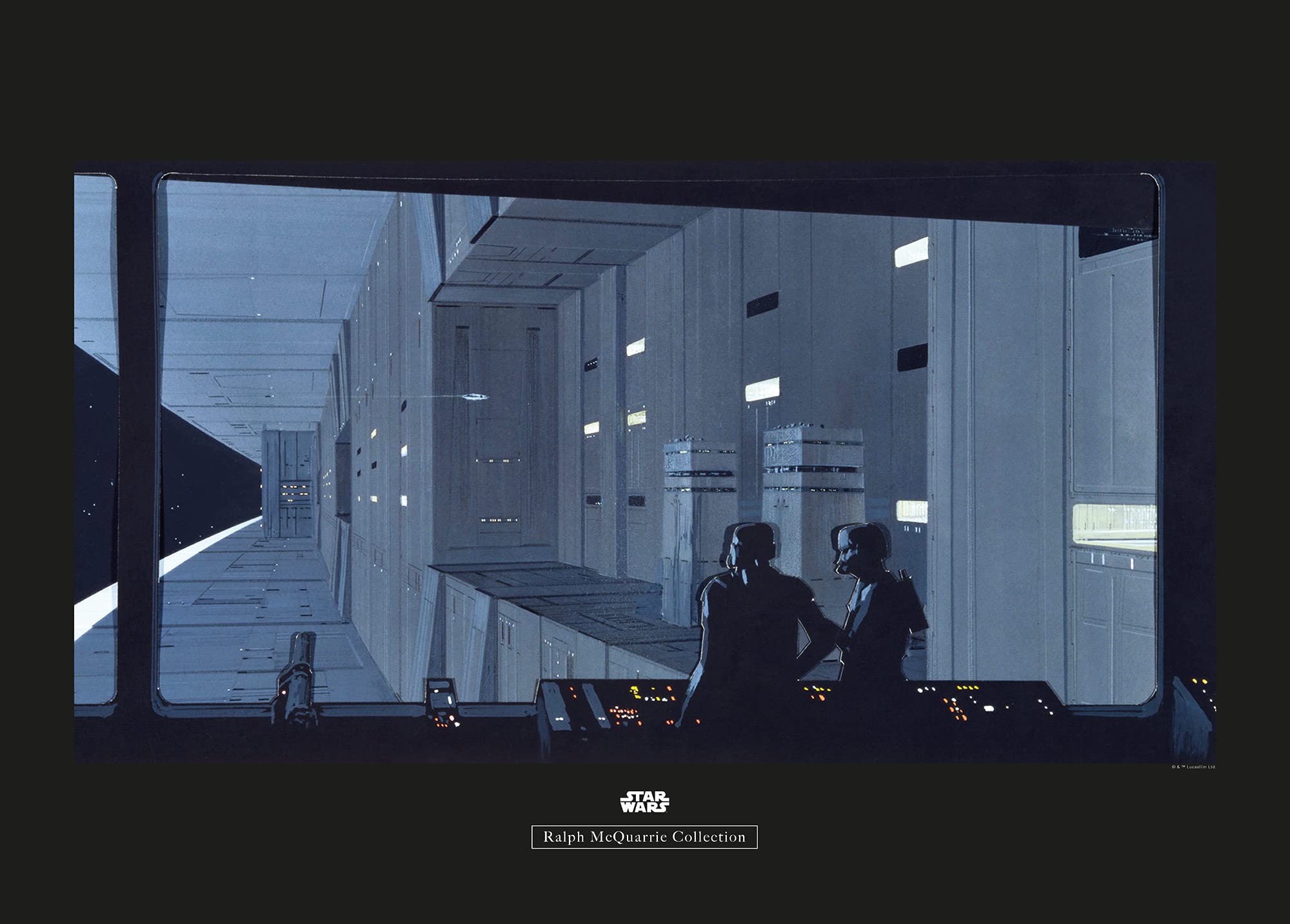 Komar Star Wars Classic RMQ Death Star Control - Size: 70 x 50 cm Wall Picture Poster Art Print (without Frame)