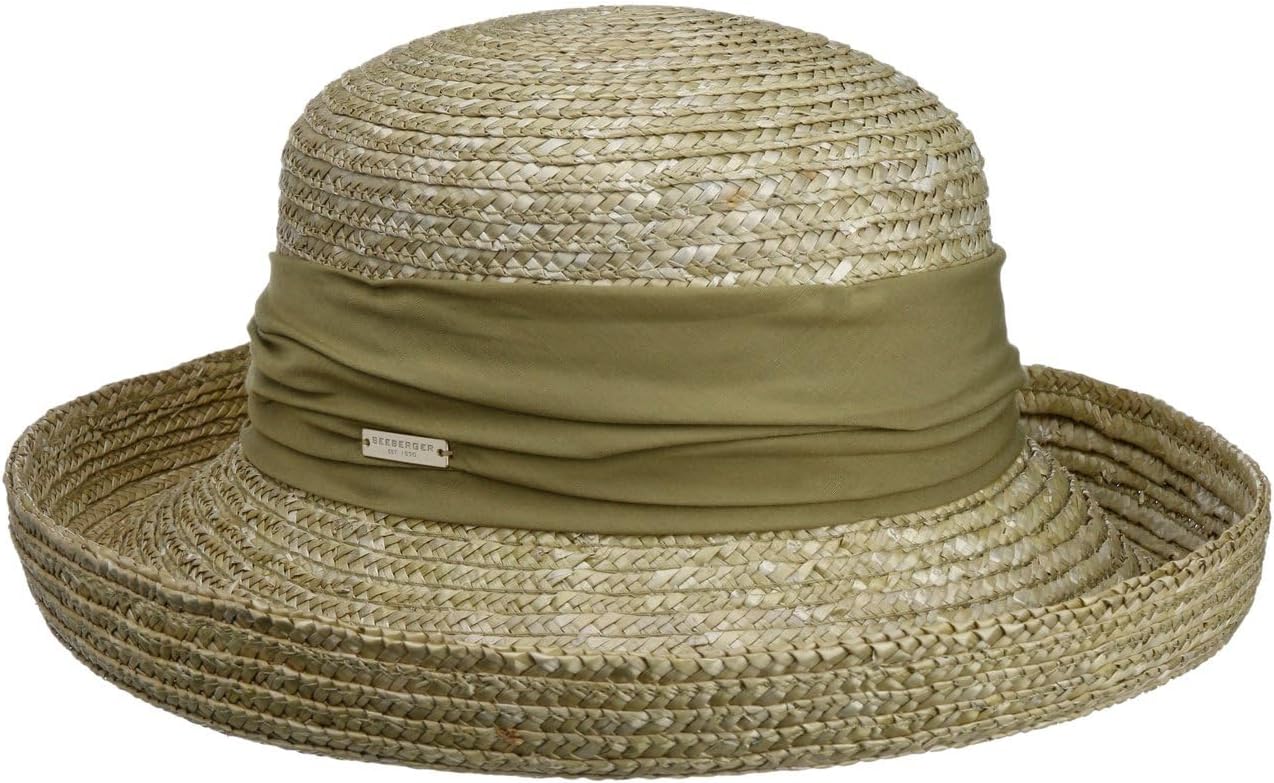 Dilara Straw Hat Women´s Cuffed (One Size - Light Olive)