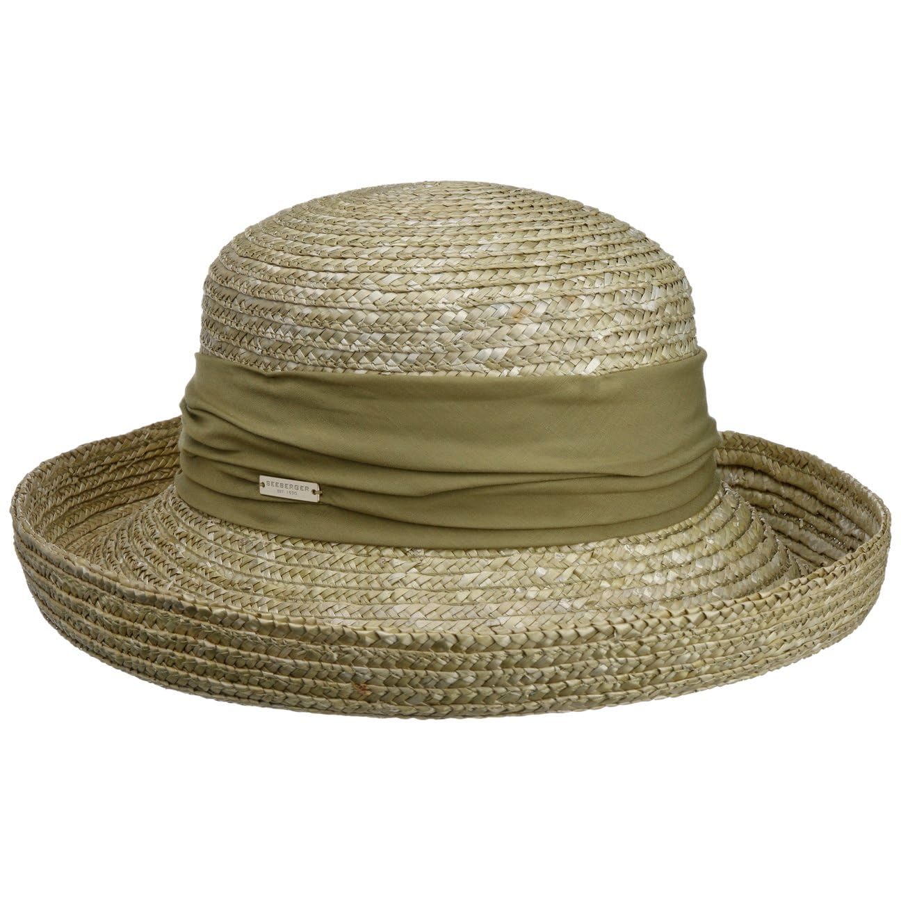 Dilara Straw Hat Women´s Cuffed (One Size - Light Olive)